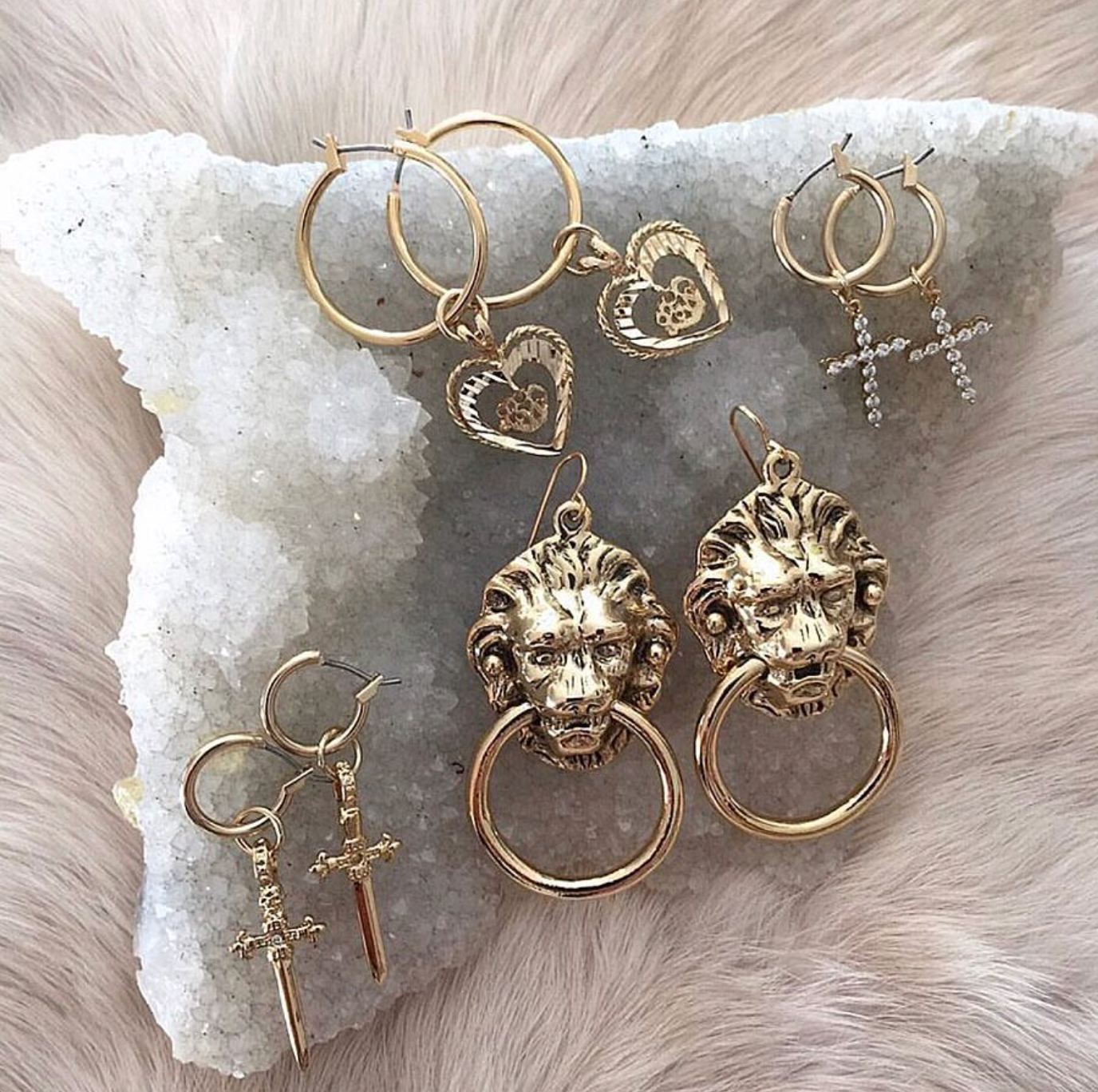 The Alexandra Hoop Earrings - Gold - Osadia Concept Store