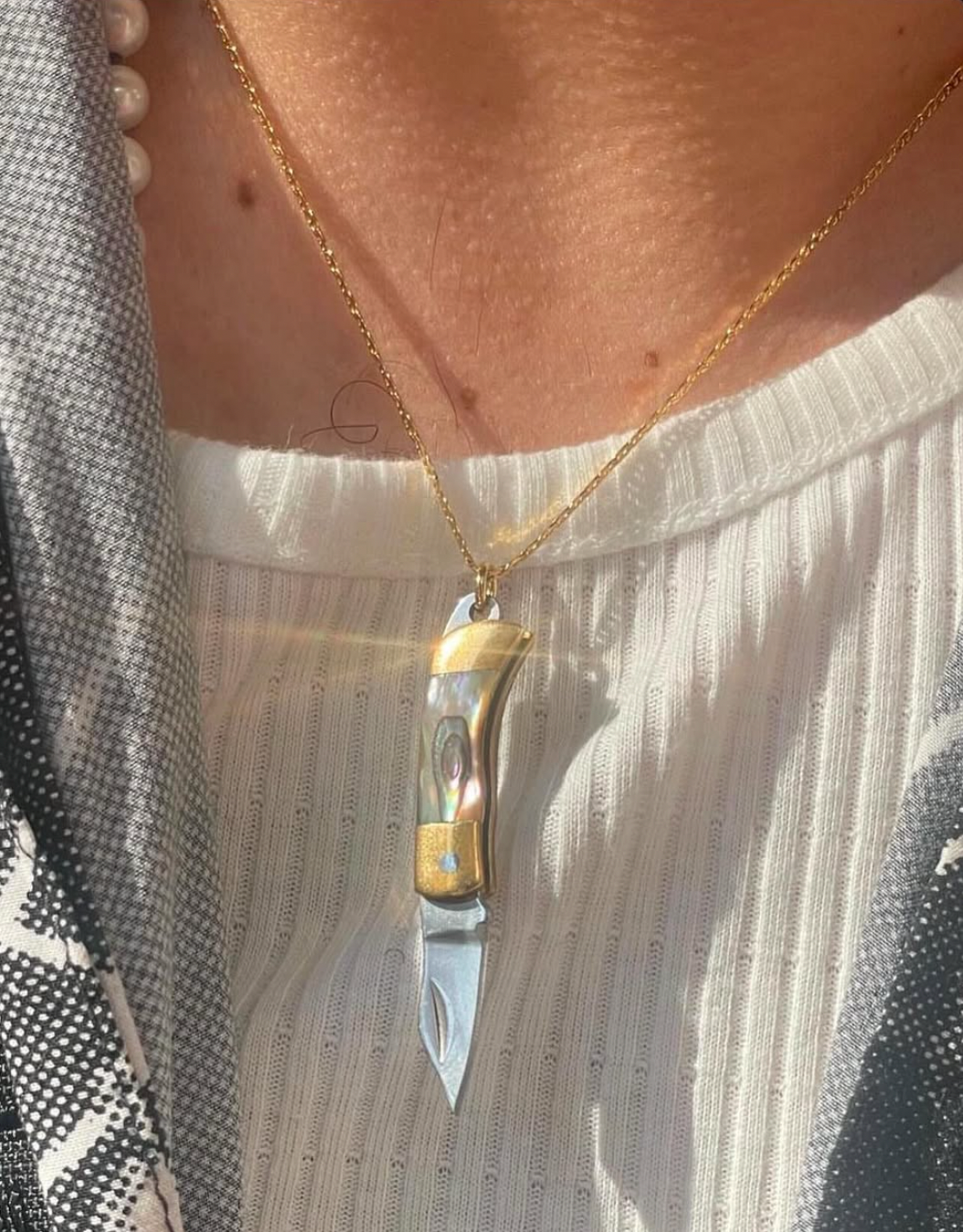 The Pocket Knife Necklace - Abalone - Osadia Concept Store