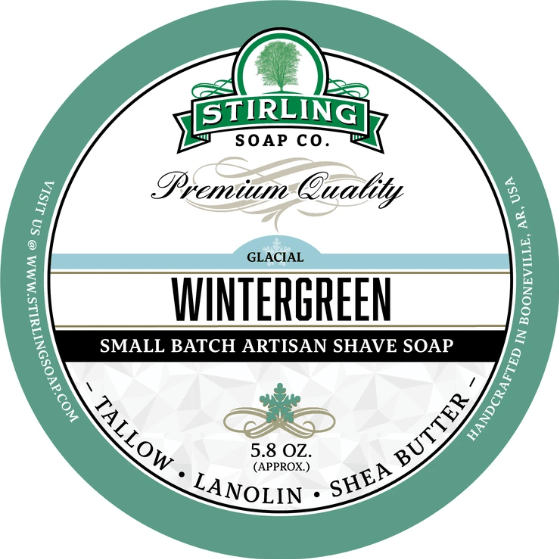 Stirling Soap Co. Glacial - Wintergreen Shaving Collection
