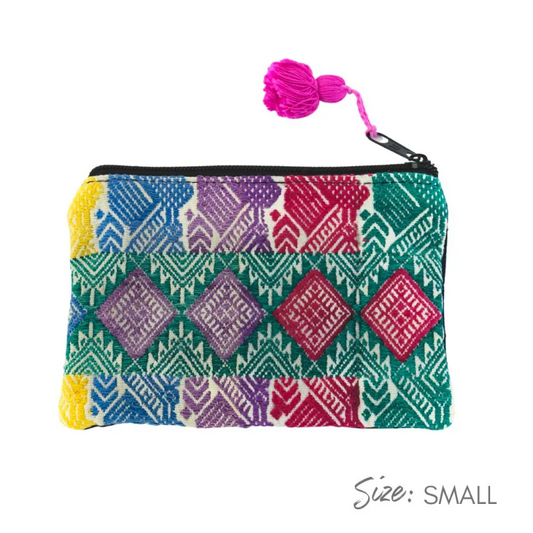 Maya Up-cycled Huipil Cosmetic One-of-a-Kind Bag (Small) - Guatemala - Osadia Concept Store