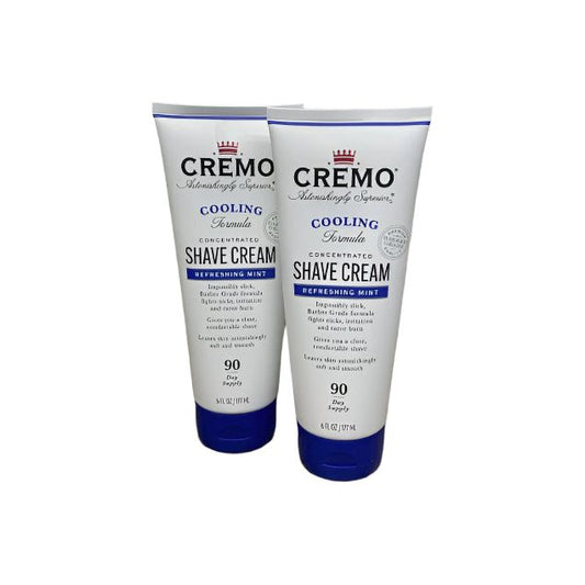 Cremo Refreshing Mint  Cooling Concentrated Shave Cream 6 Oz