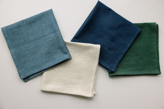 Semien Handwoven Ethiopian Cotton Cocktail Napkins | Set of 2