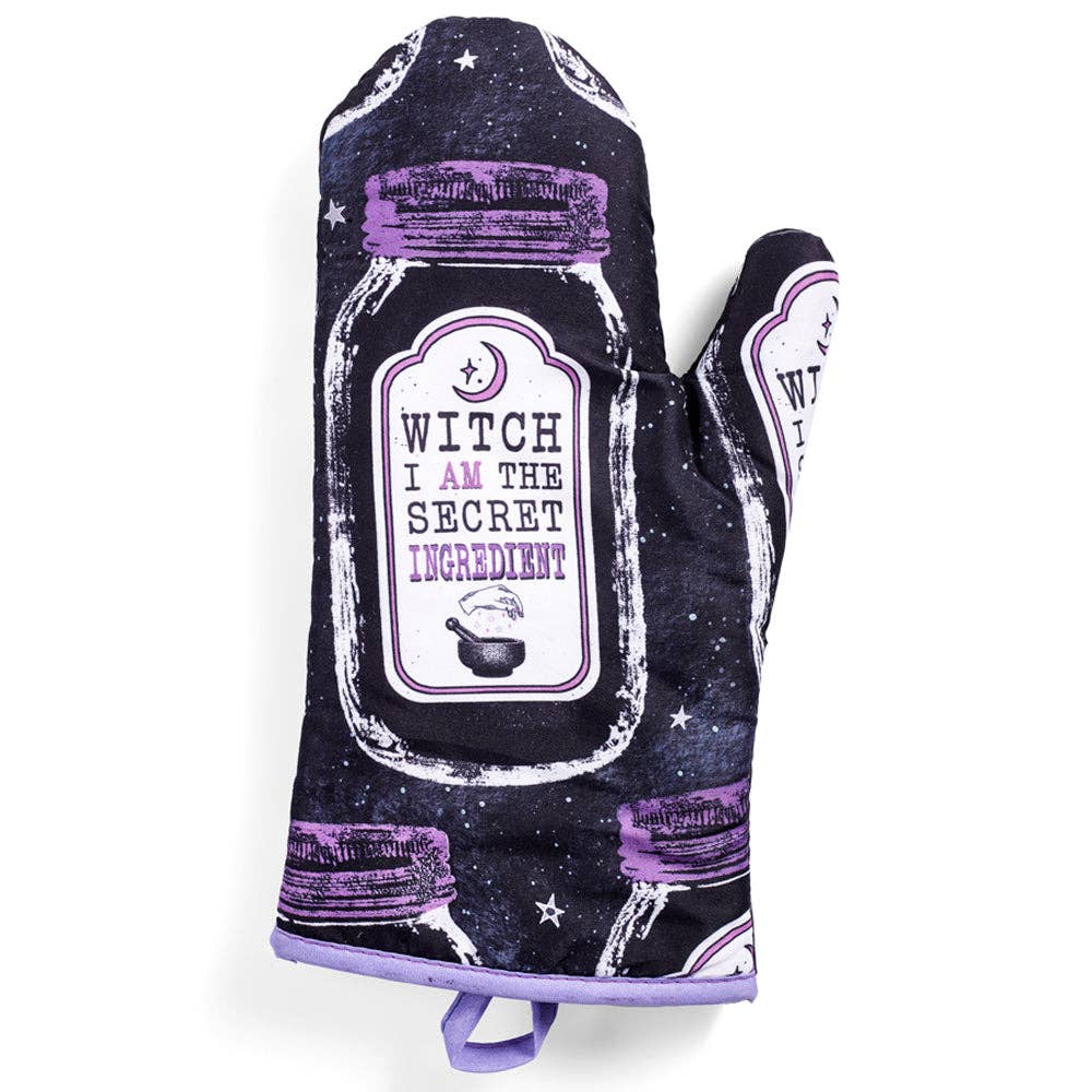 Set of 2 Witch Herbs Oven Mitt | Pot Holders Hanging Oven Gloves Set