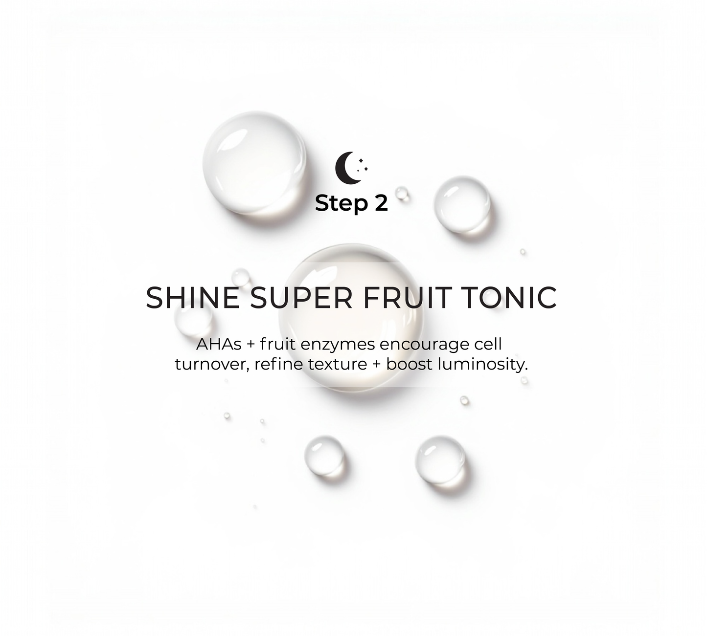Shine superfruit exfoliating tonic