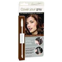 Irene Gari Cover Your Gray Brush In Wand Dark Brown  0.25 oz