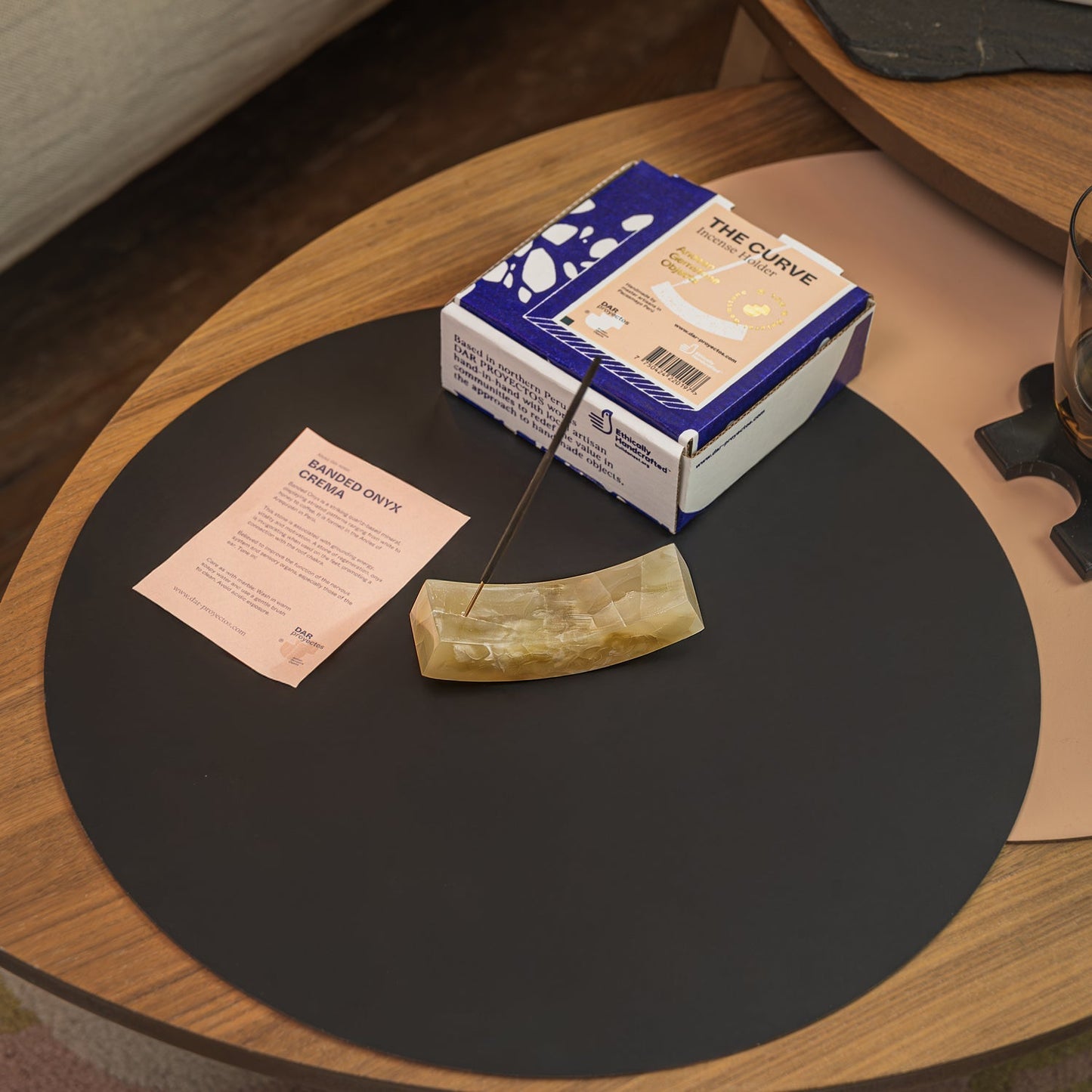 Smile gemstone incense holder Soapstone