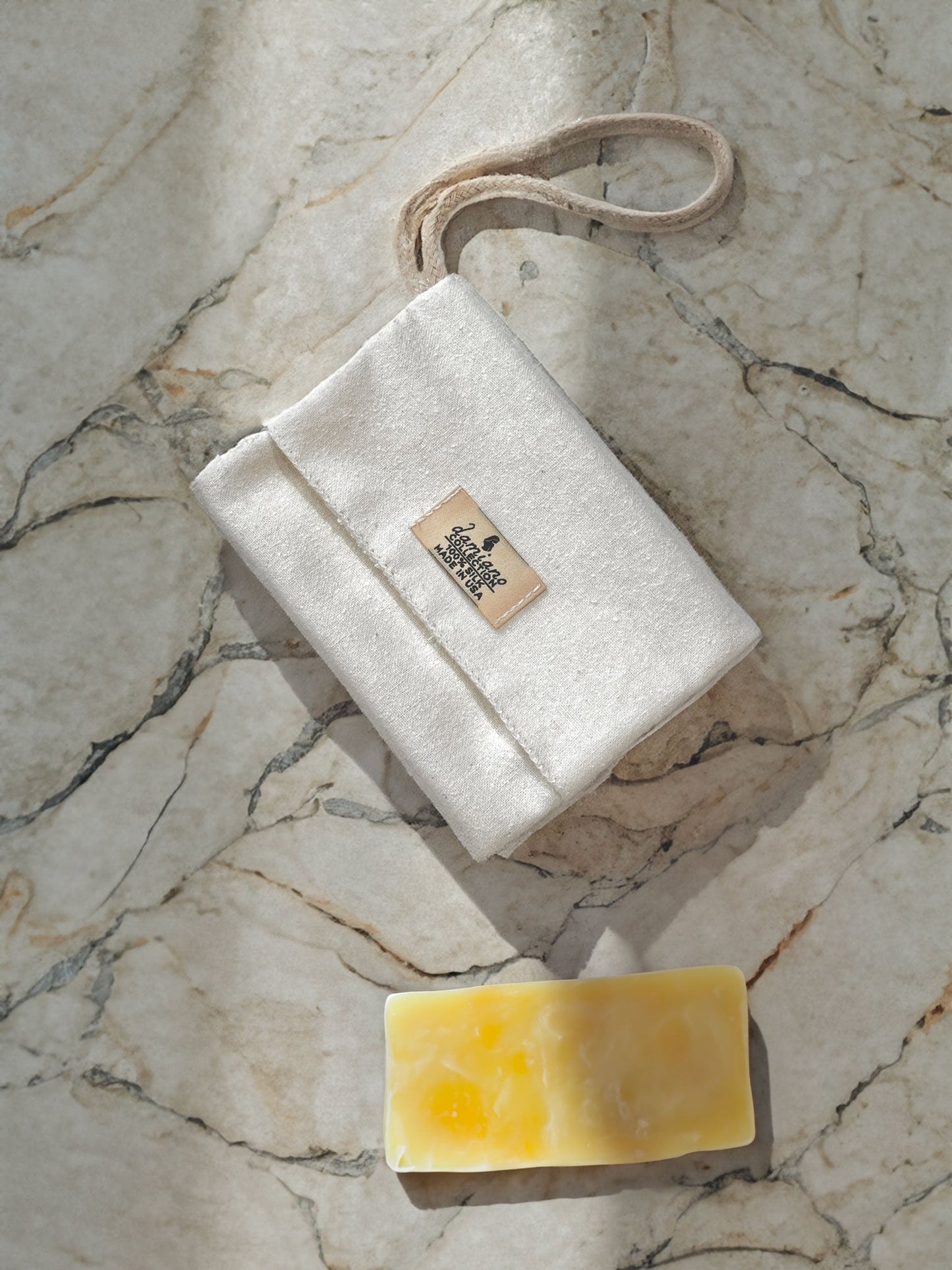 Raw Silk Soap Pouch