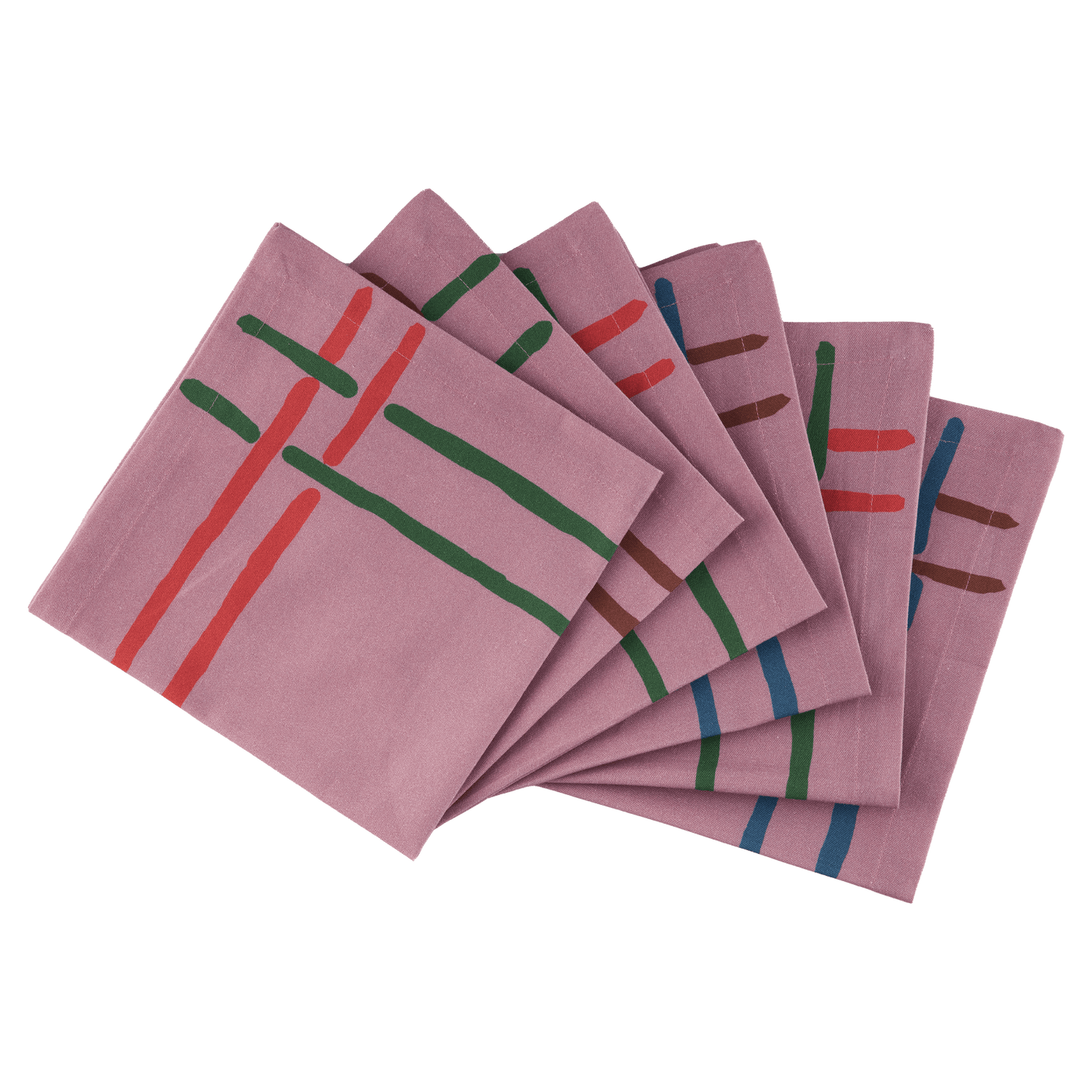 6 Napkins La Vie en Rose
