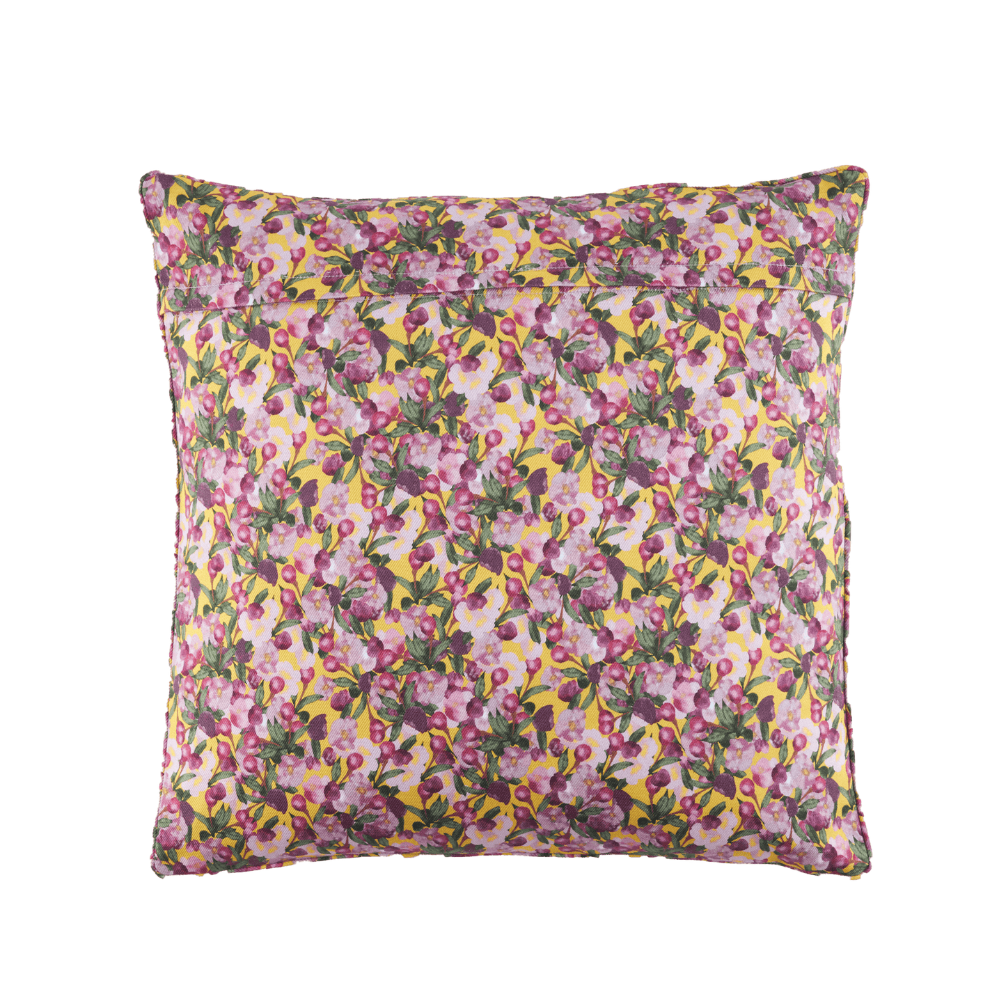 Square Pillow Cover Romance is Dead Yellow