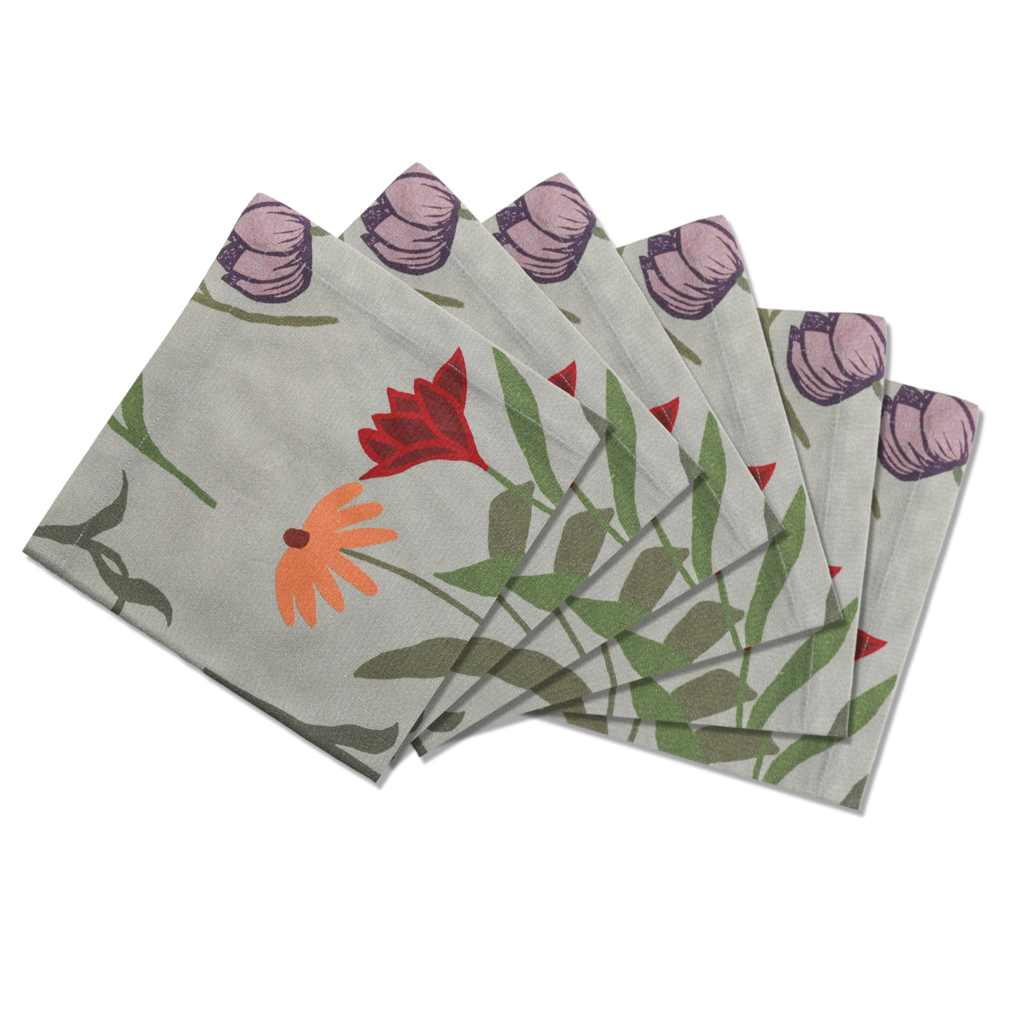 6 Napkins Picnic on the Meadow Offcut Version