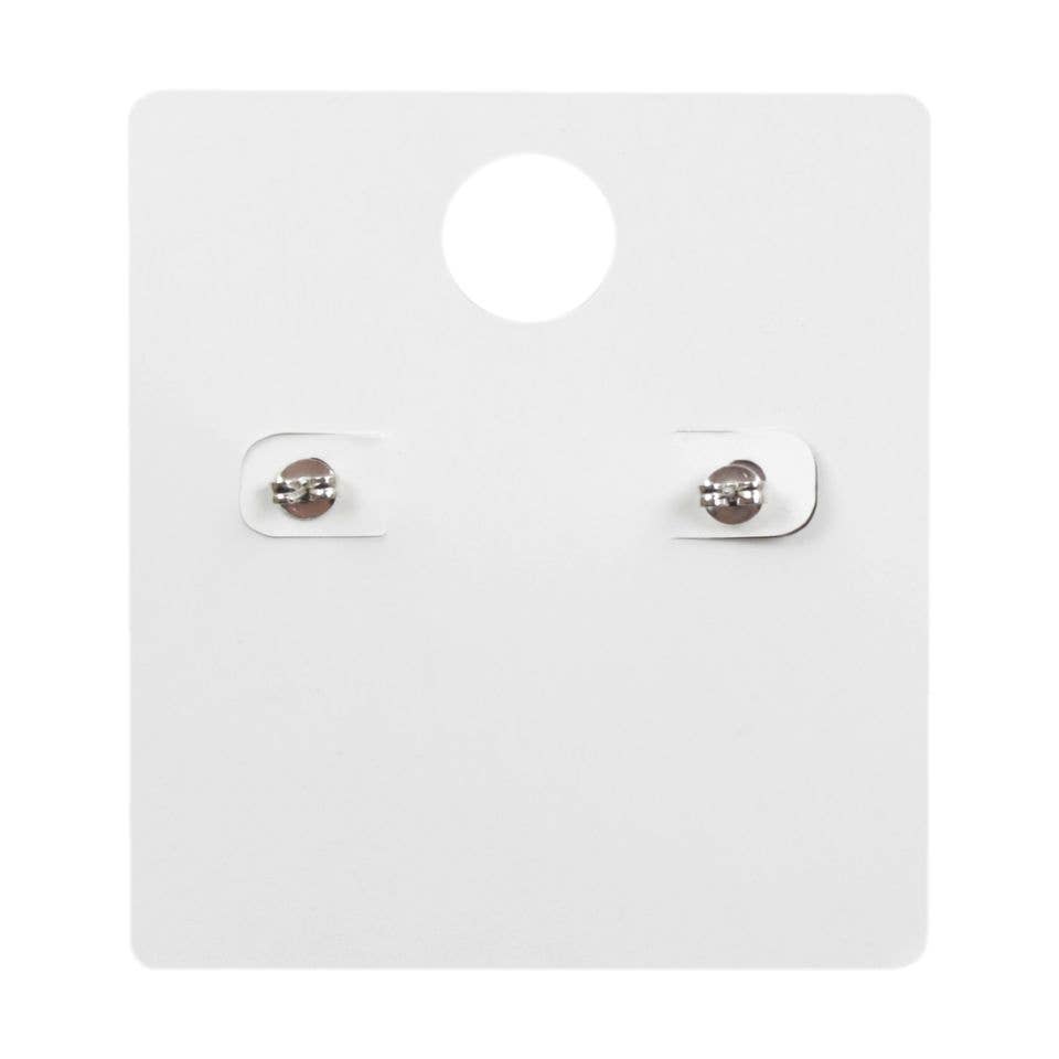 Sourpuss Earrings | Horseshoe Studs Black Gunmetal | Rockabilly Lucky Charm Jewelry