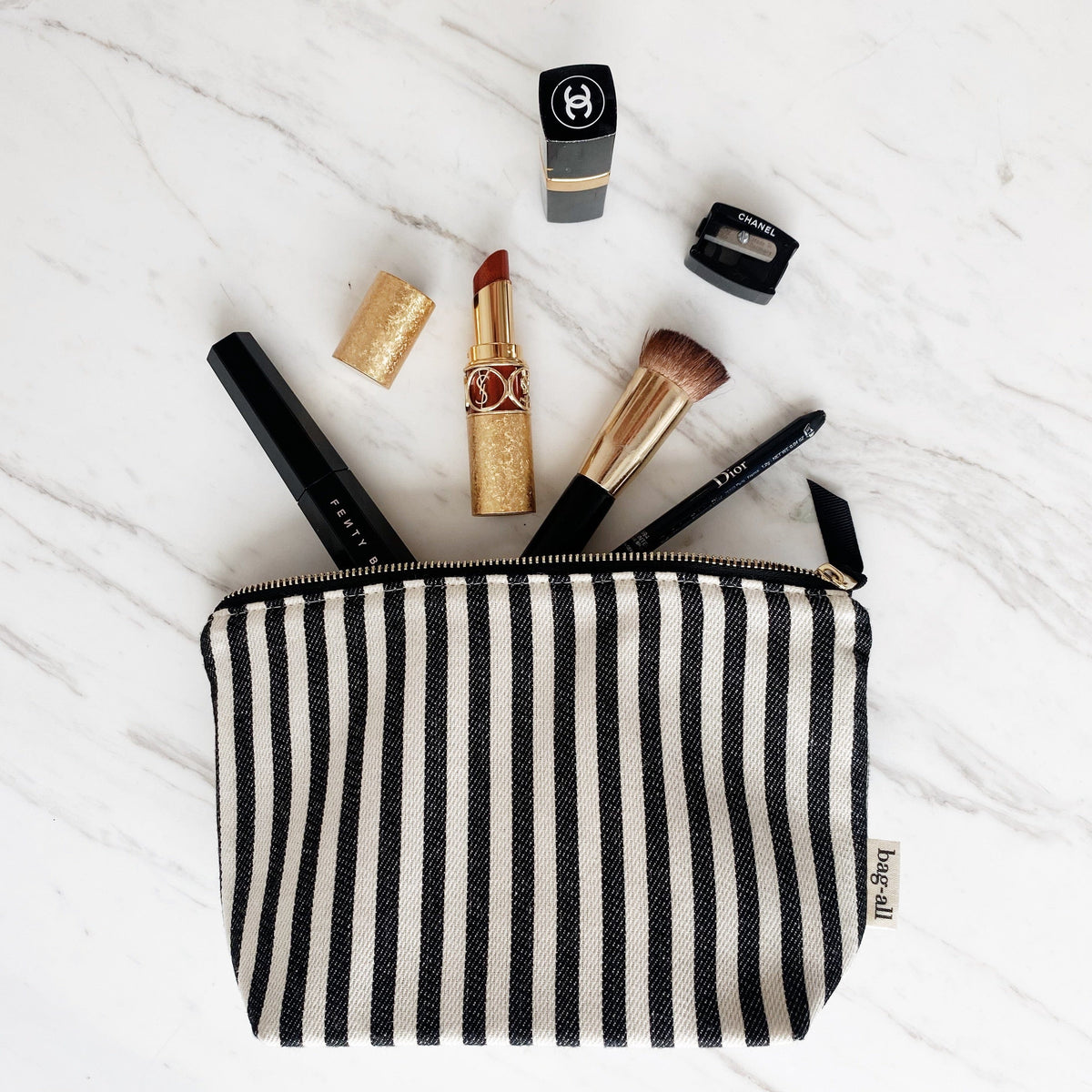 My Makeup Pouch, Coated Lining – Striped