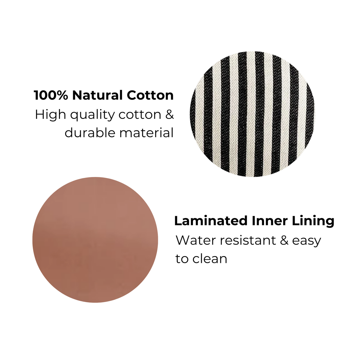 My Makeup Pouch, Coated Lining – Striped