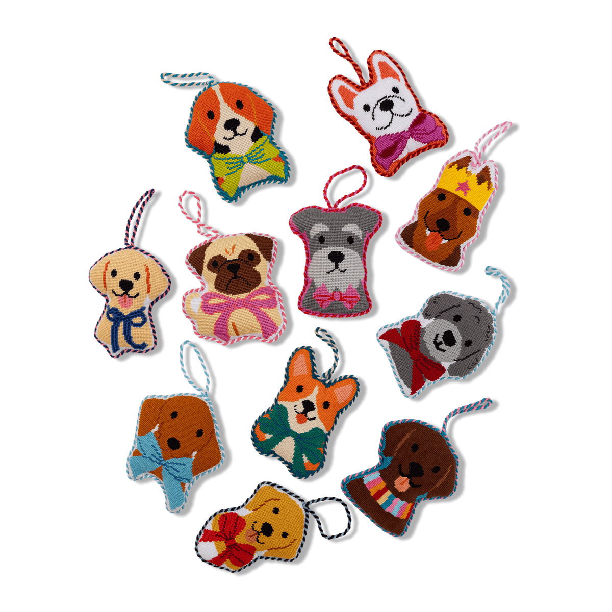 Needlepoint Icon Ornament - Dachshund