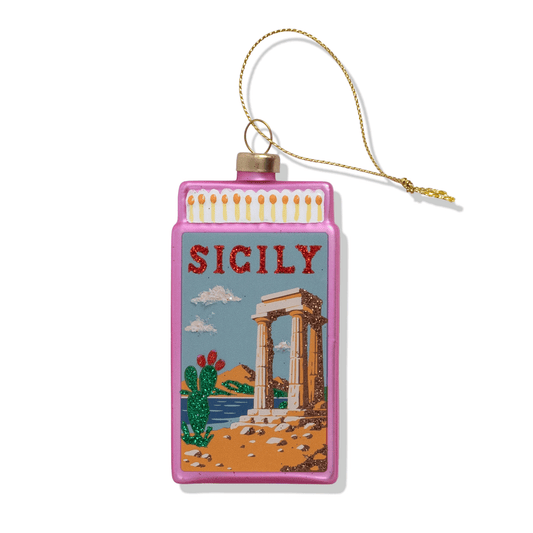 Sicily Matchbook Ornament