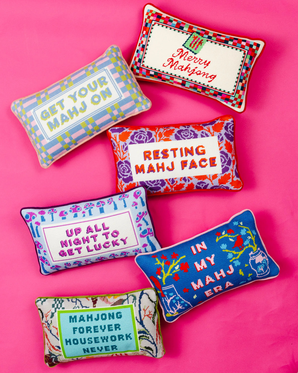 Get Lucky Needlepoint Pillow