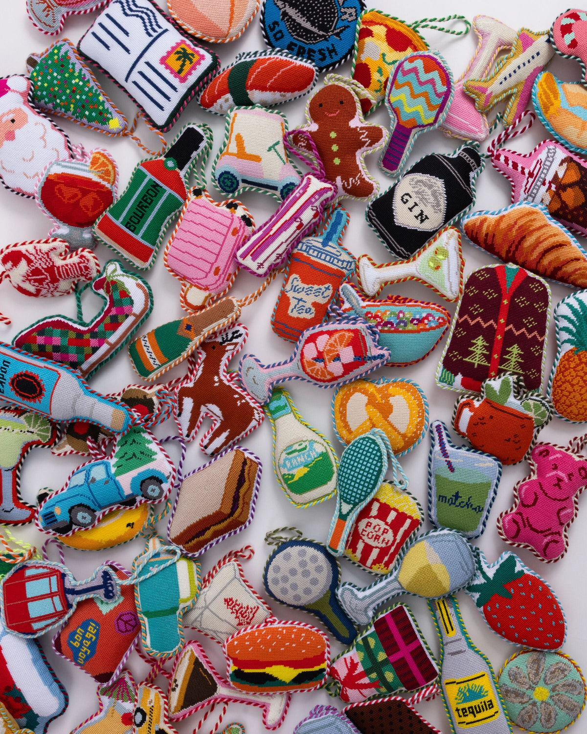 Needlepoint Icon Ornament - Dirty Martini