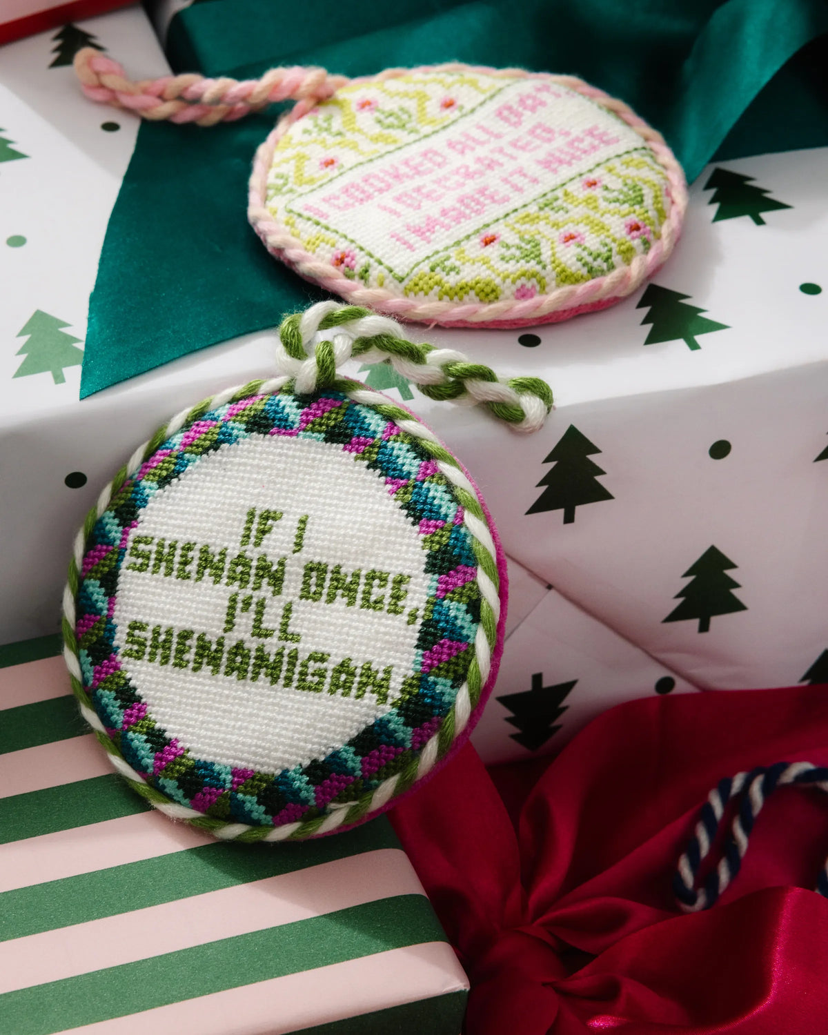Needlepoint Ornament - Shenanigans