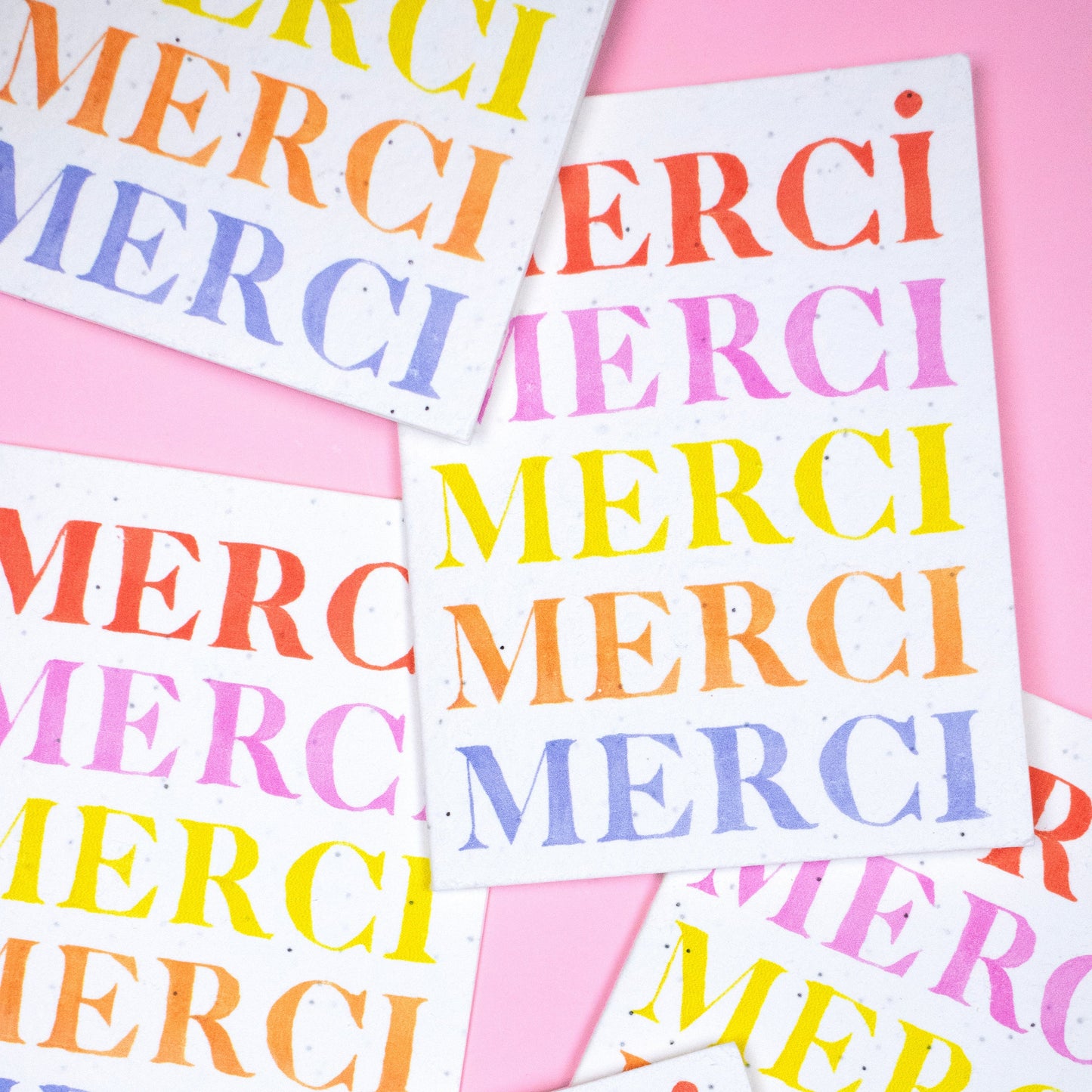Seed Cards- Merci Print- 8- Pack