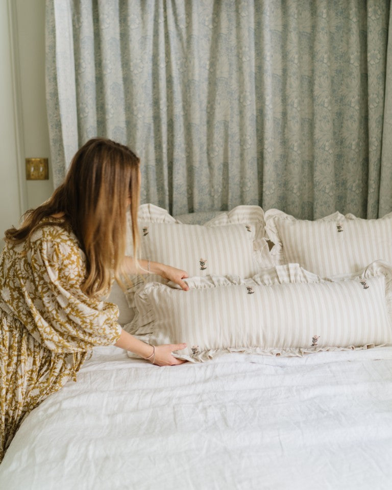 Frances Ruffled Lumbar Pillow
