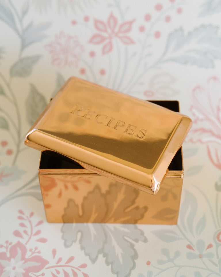 Copper Recipe Box