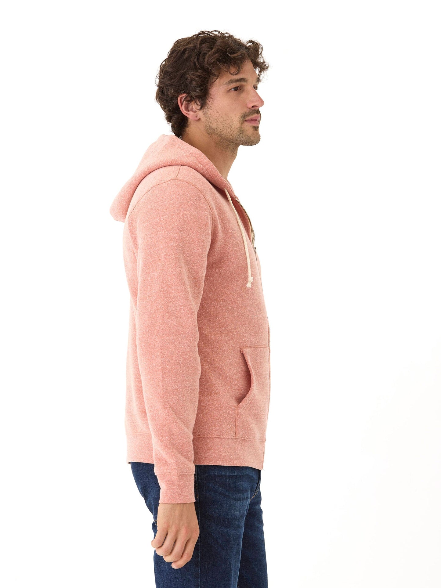 Triblend Zip Fleece Hoodie