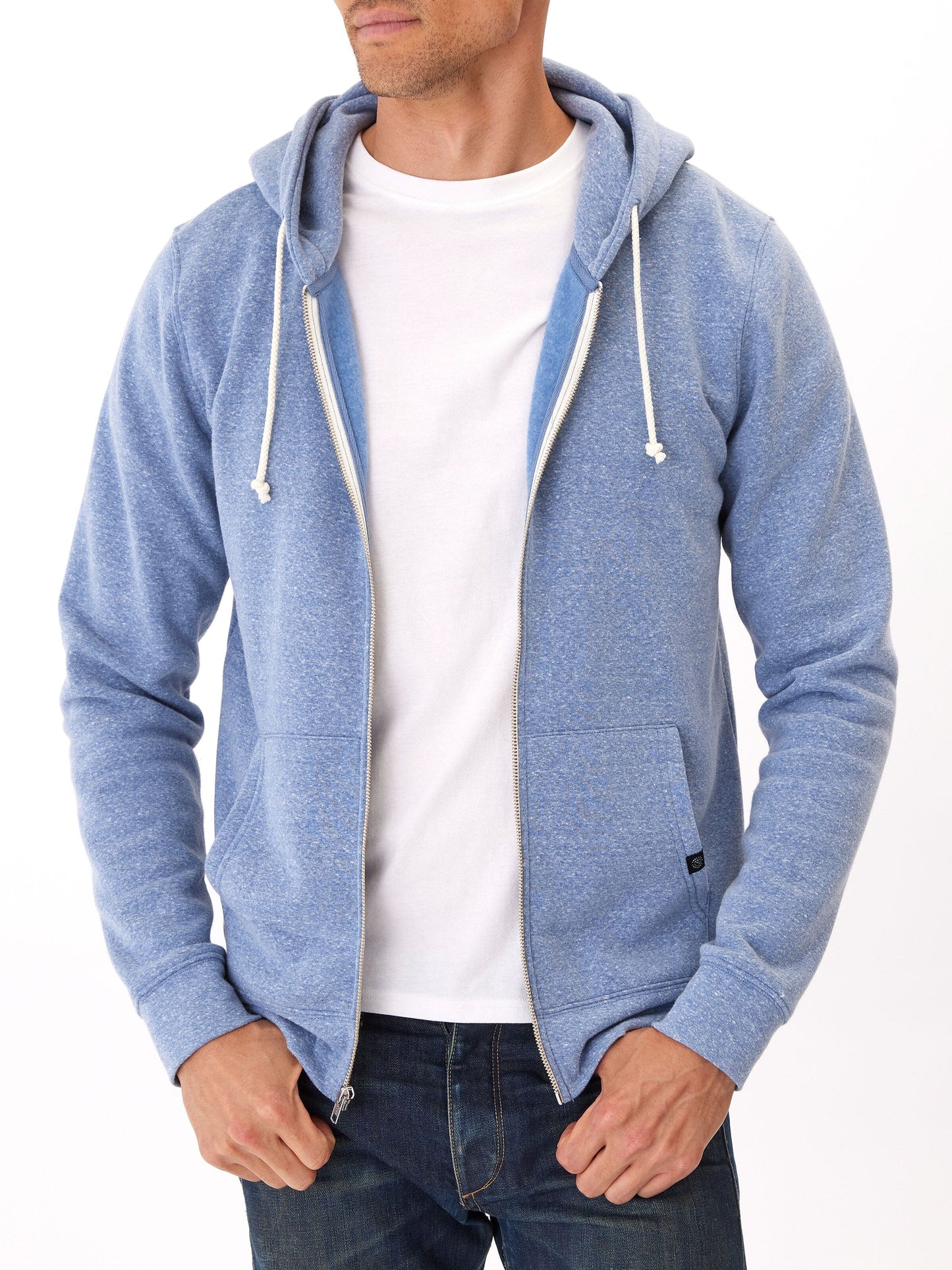 Triblend Zip Fleece Hoodie