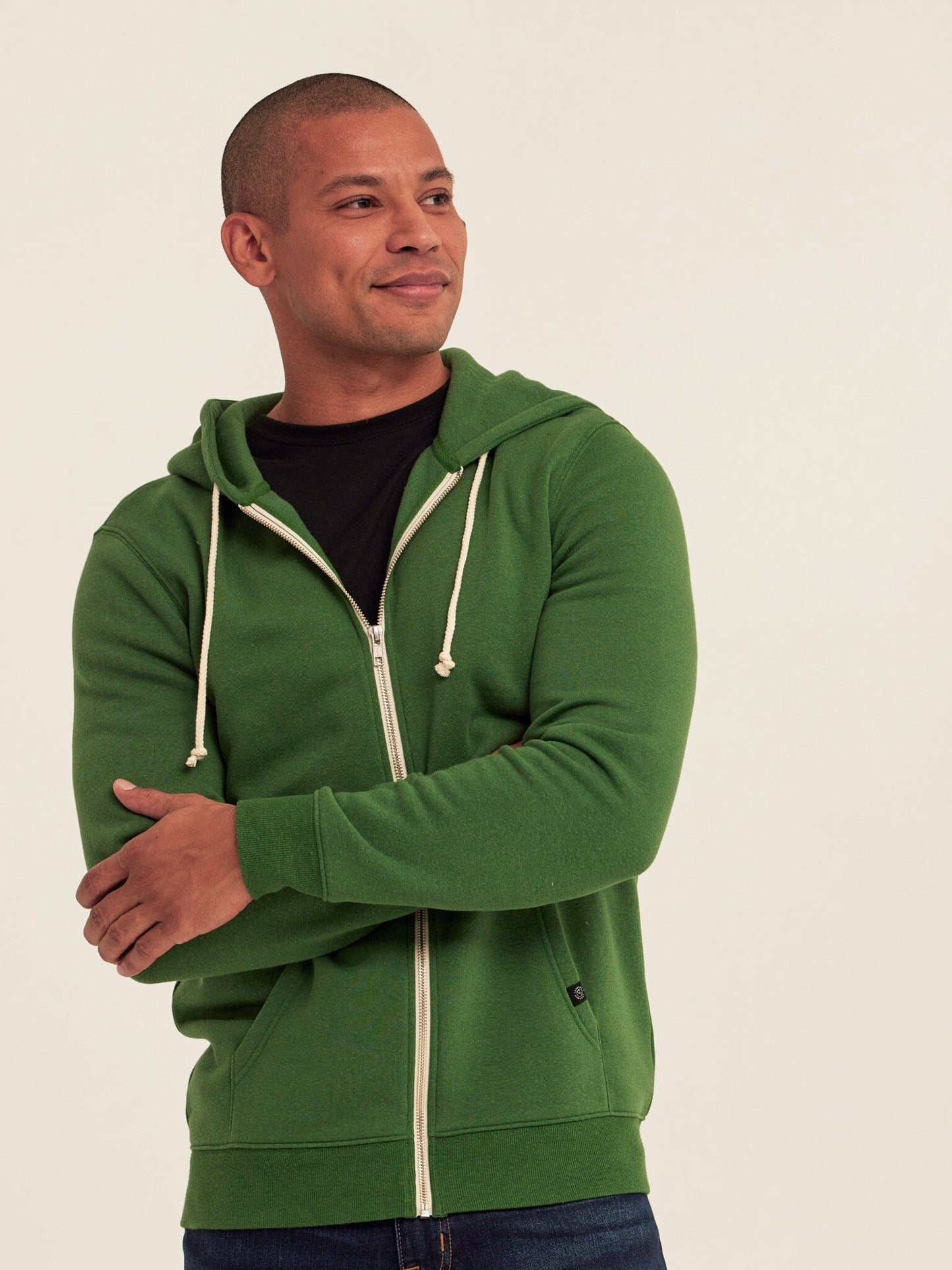 Triblend Zip Fleece Hoodie
