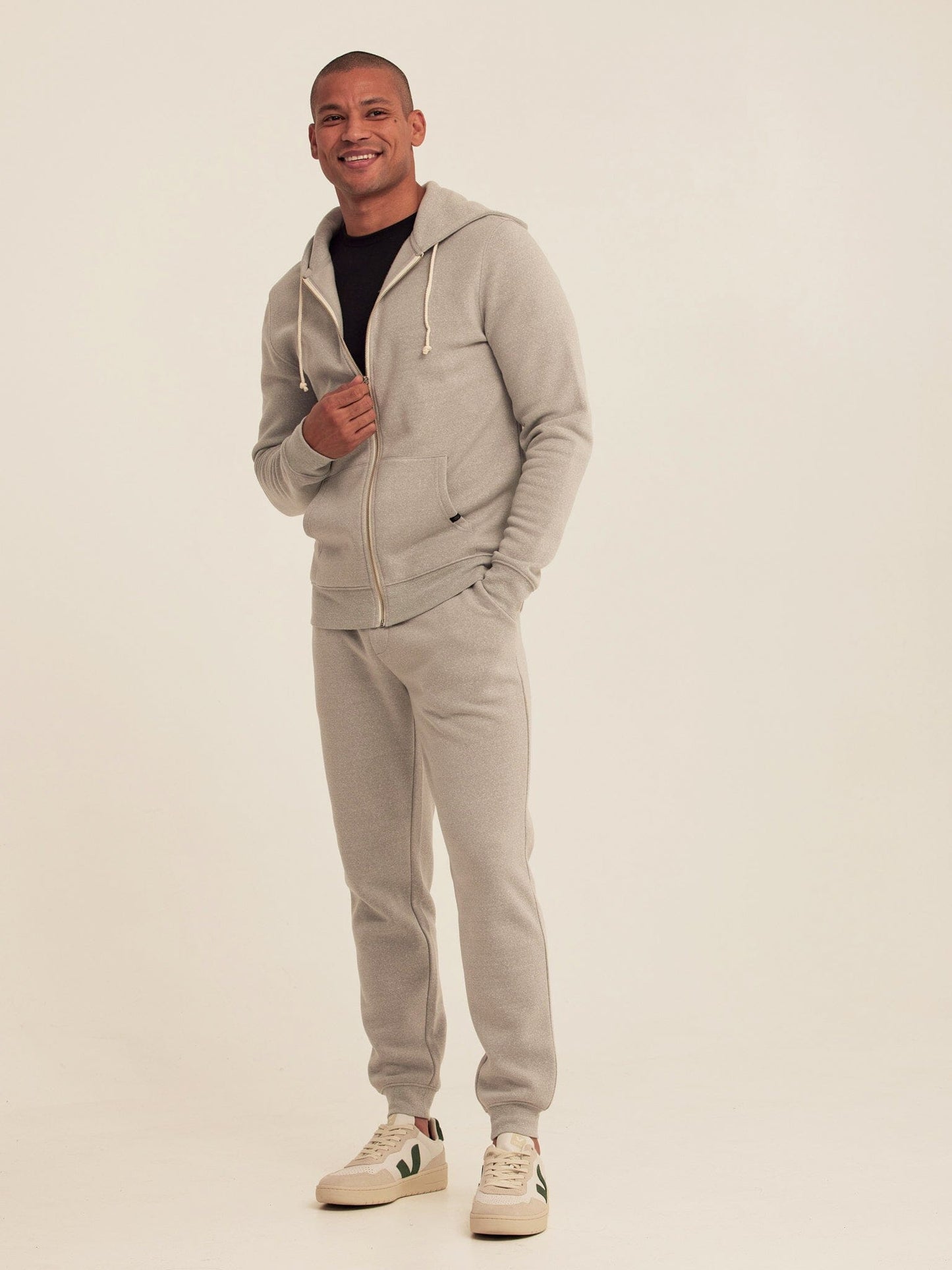 Triblend Zip Fleece Hoodie
