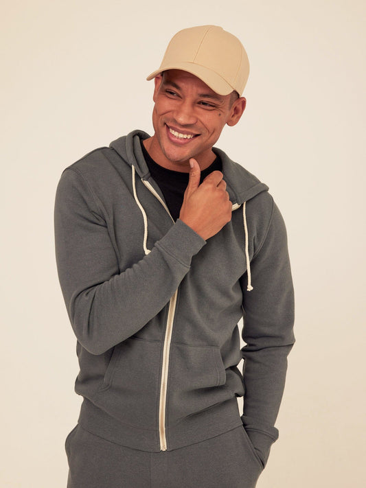 Triblend Zip Fleece Hoodie