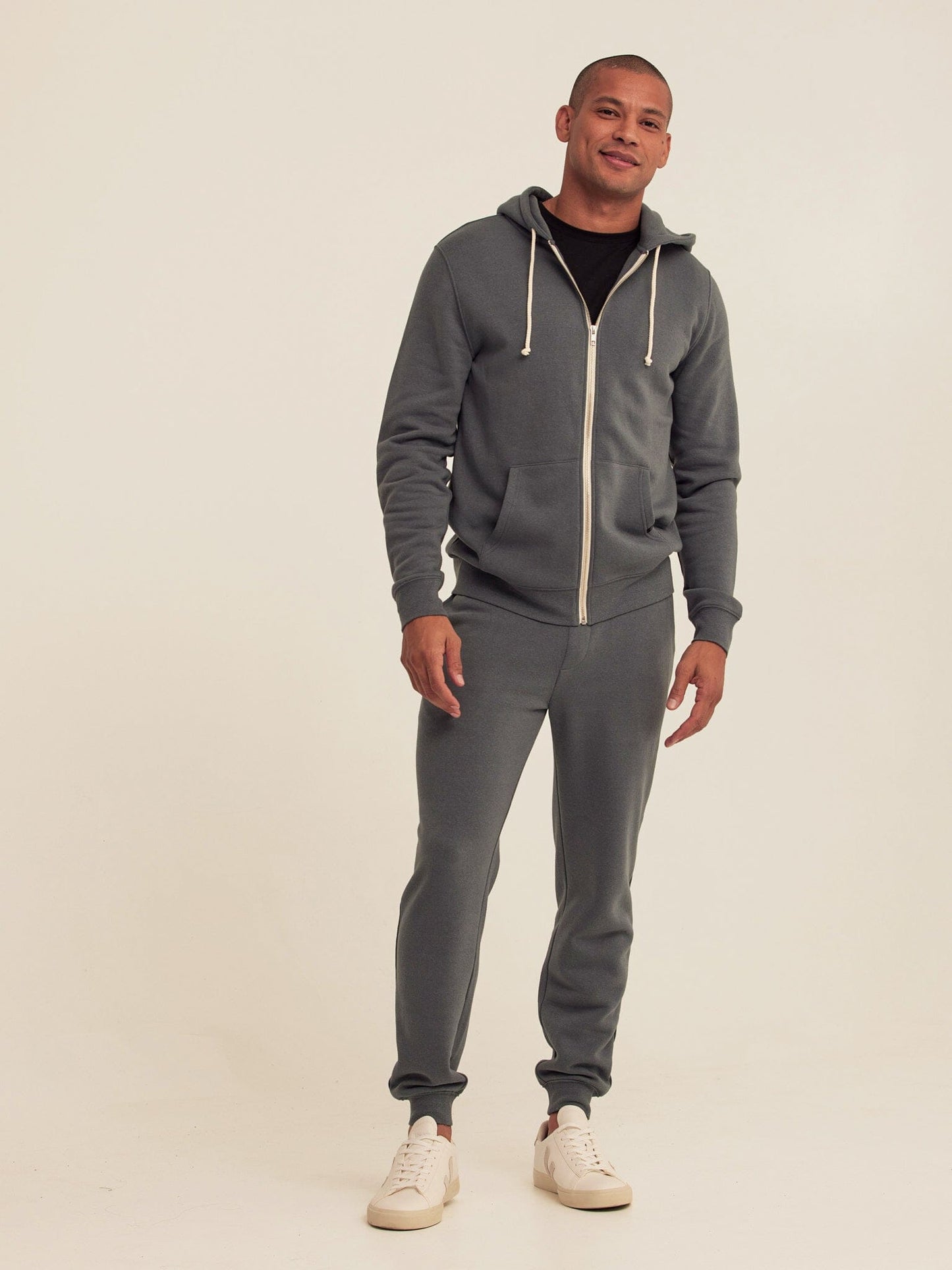 Triblend Zip Fleece Hoodie