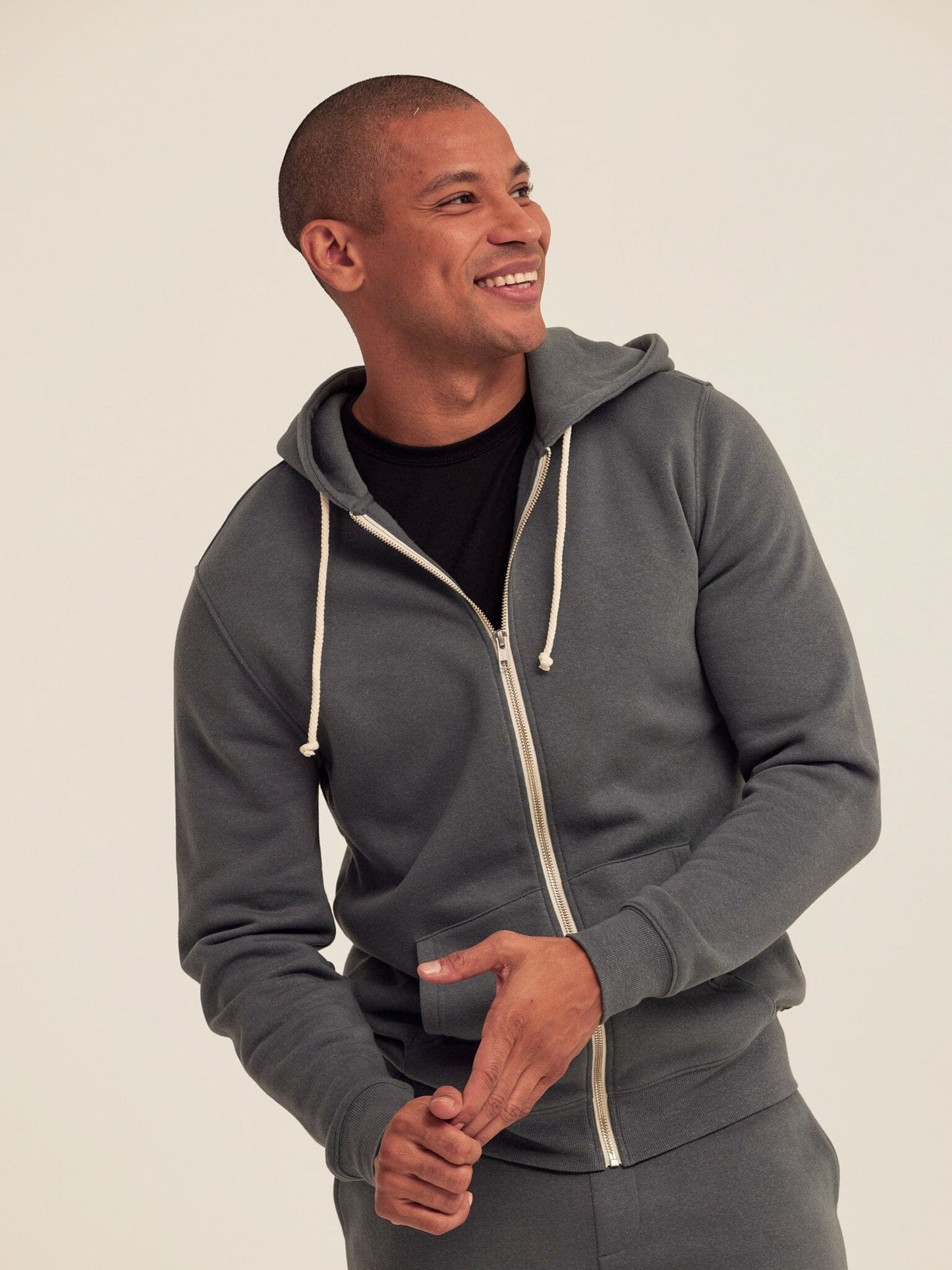 Triblend Zip Fleece Hoodie