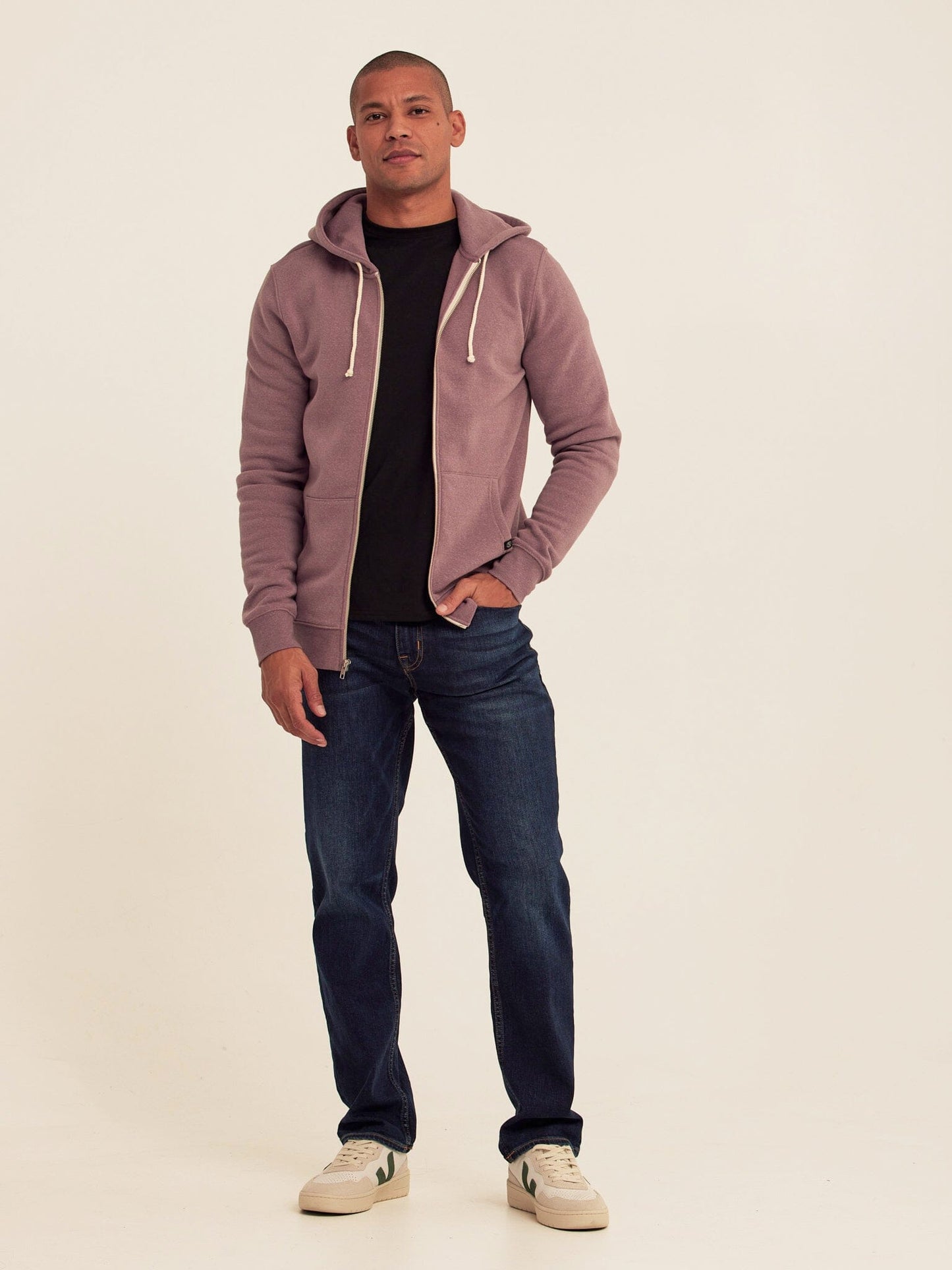 Triblend Zip Fleece Hoodie