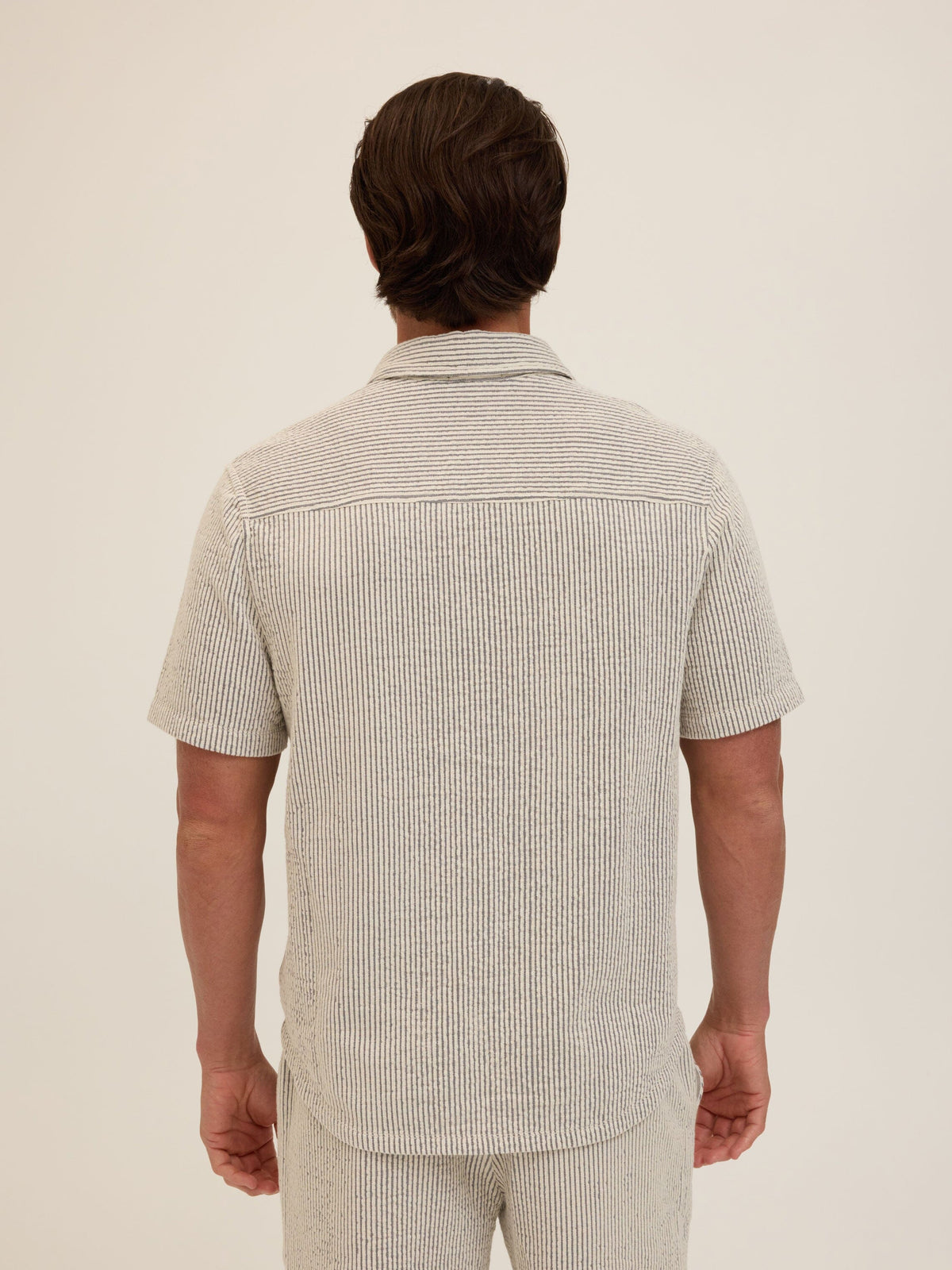 Adam Tonal Stretch Seersucker Button Down Shirt