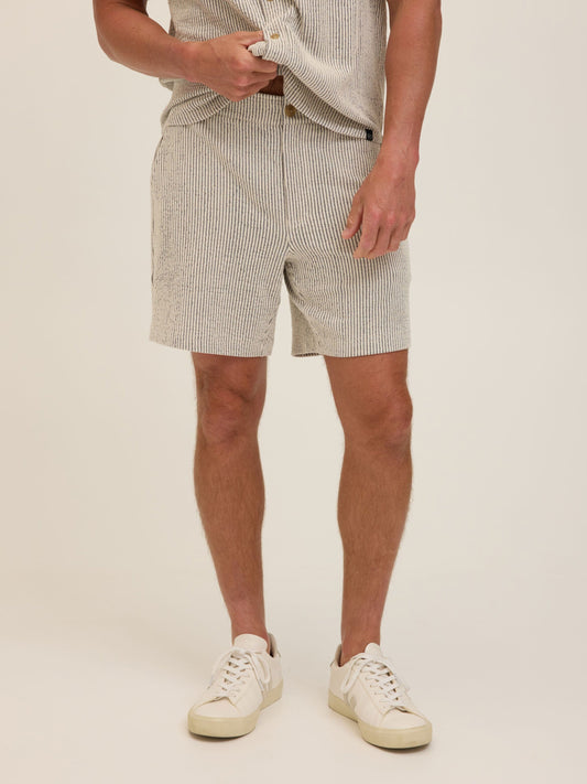 Dylan Tonal Stretch Seersucker Short