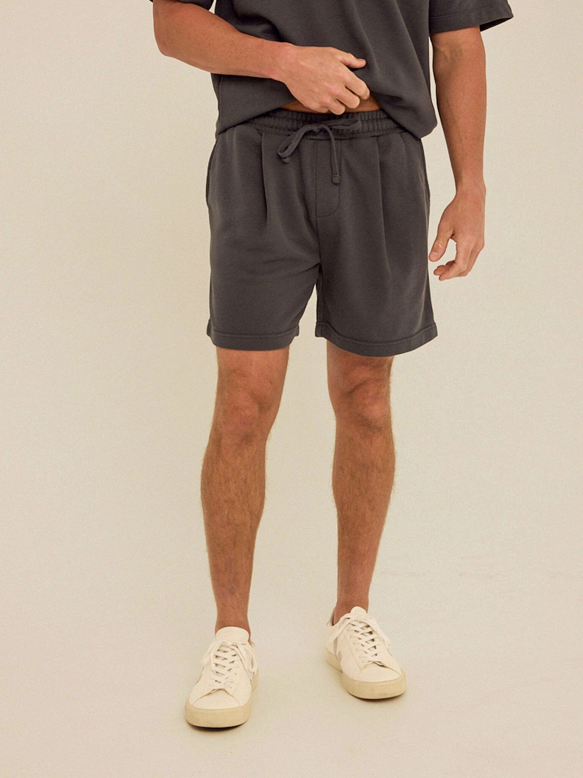 Easton Cotton Blend Terry Pleated Short