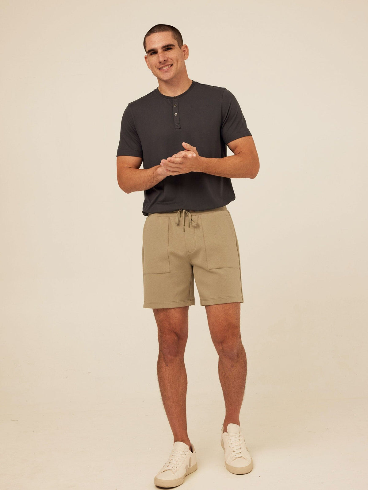 Jaxson Peached Stretch Knit Short