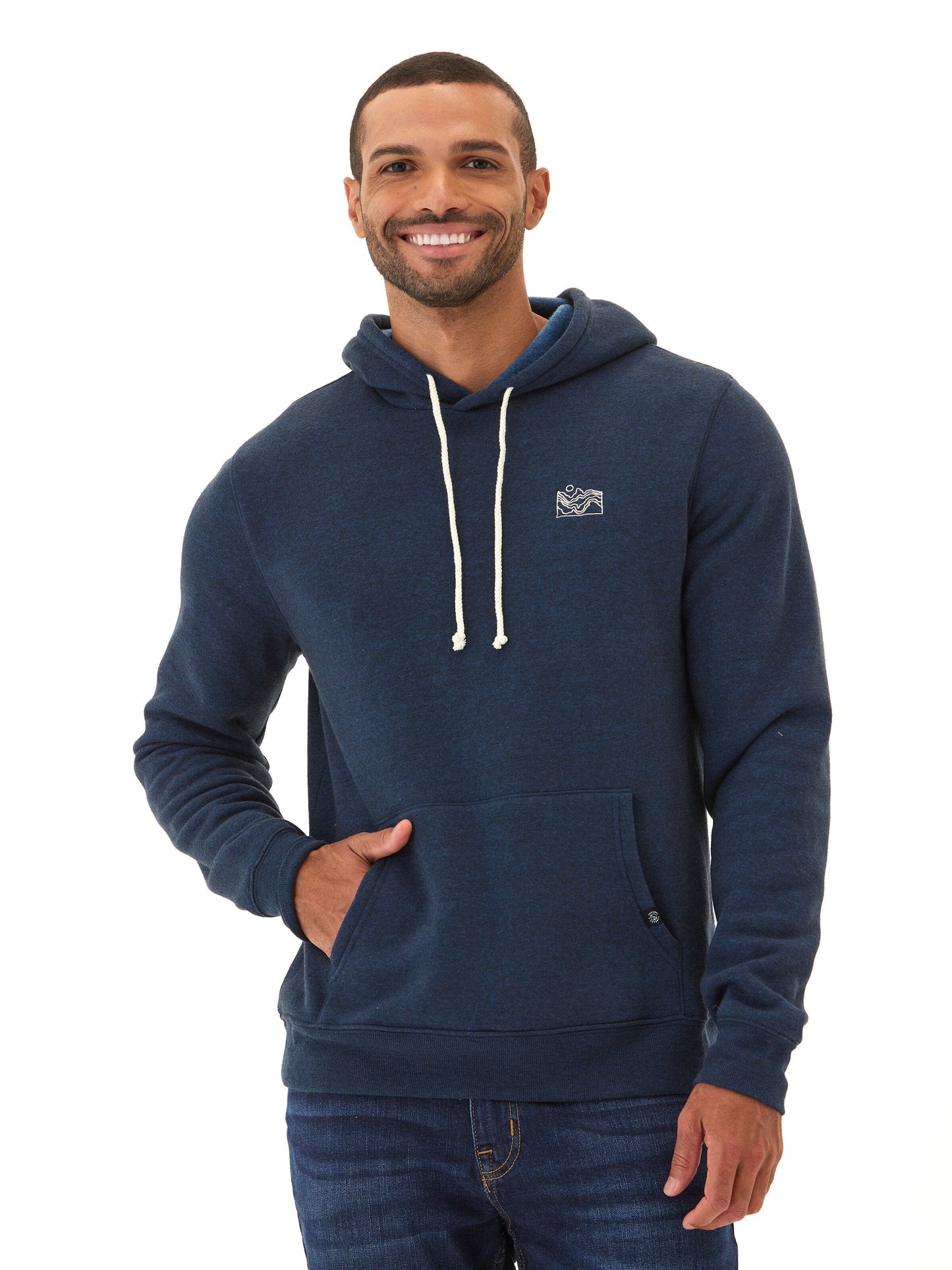Embroidered Triblend Fleece Hoodie