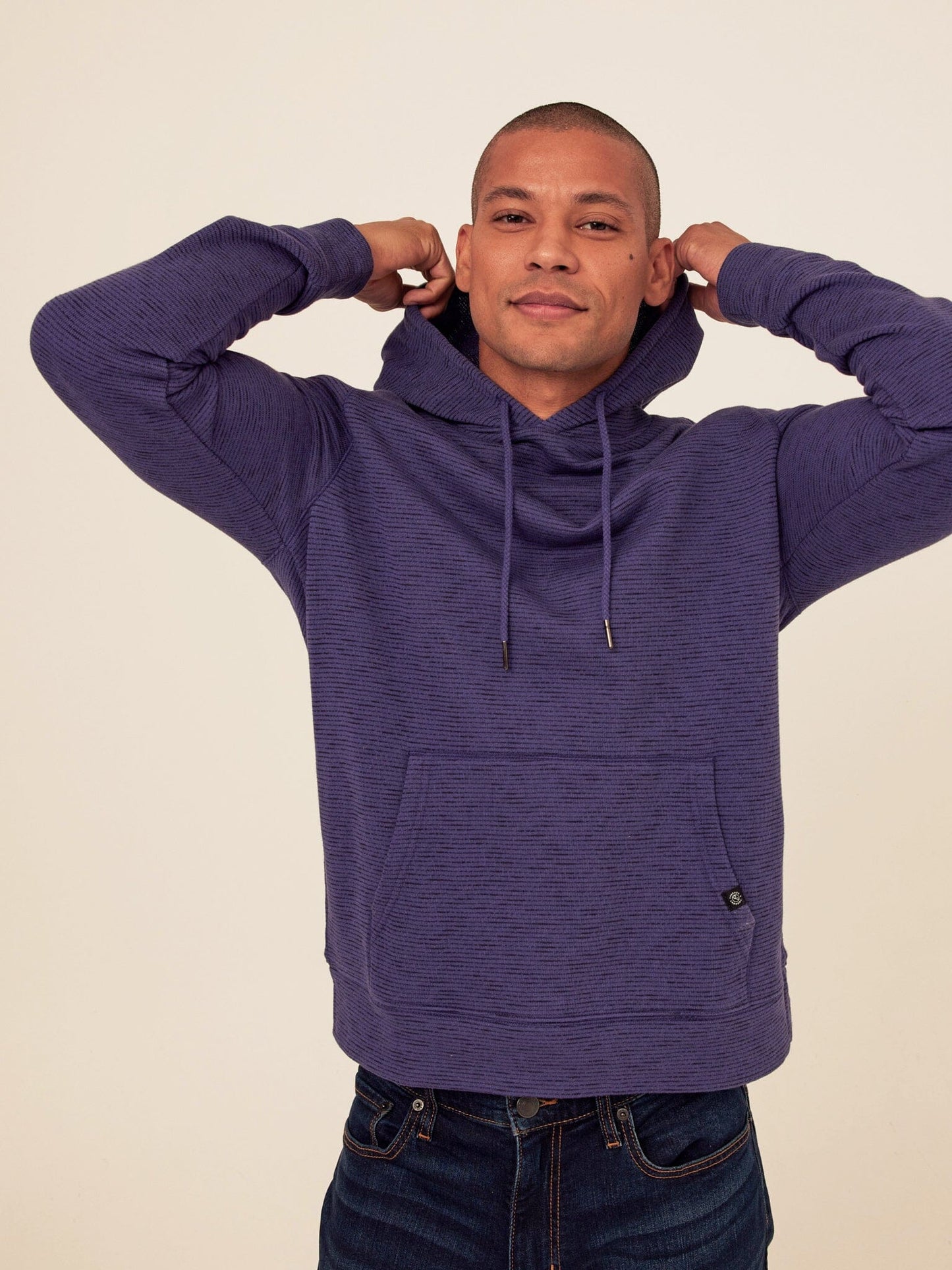 Nico Striped Terry Pullover Hoodie