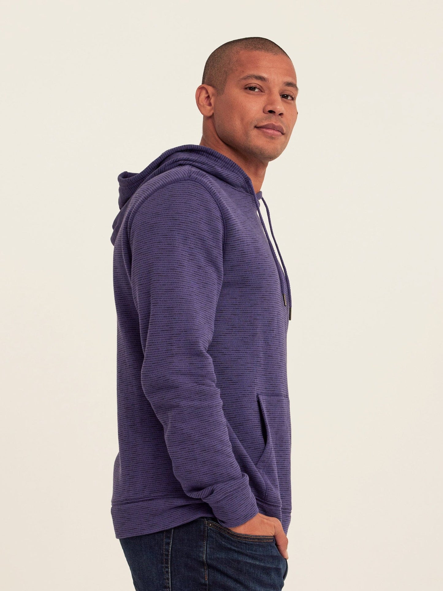 Nico Striped Terry Pullover Hoodie