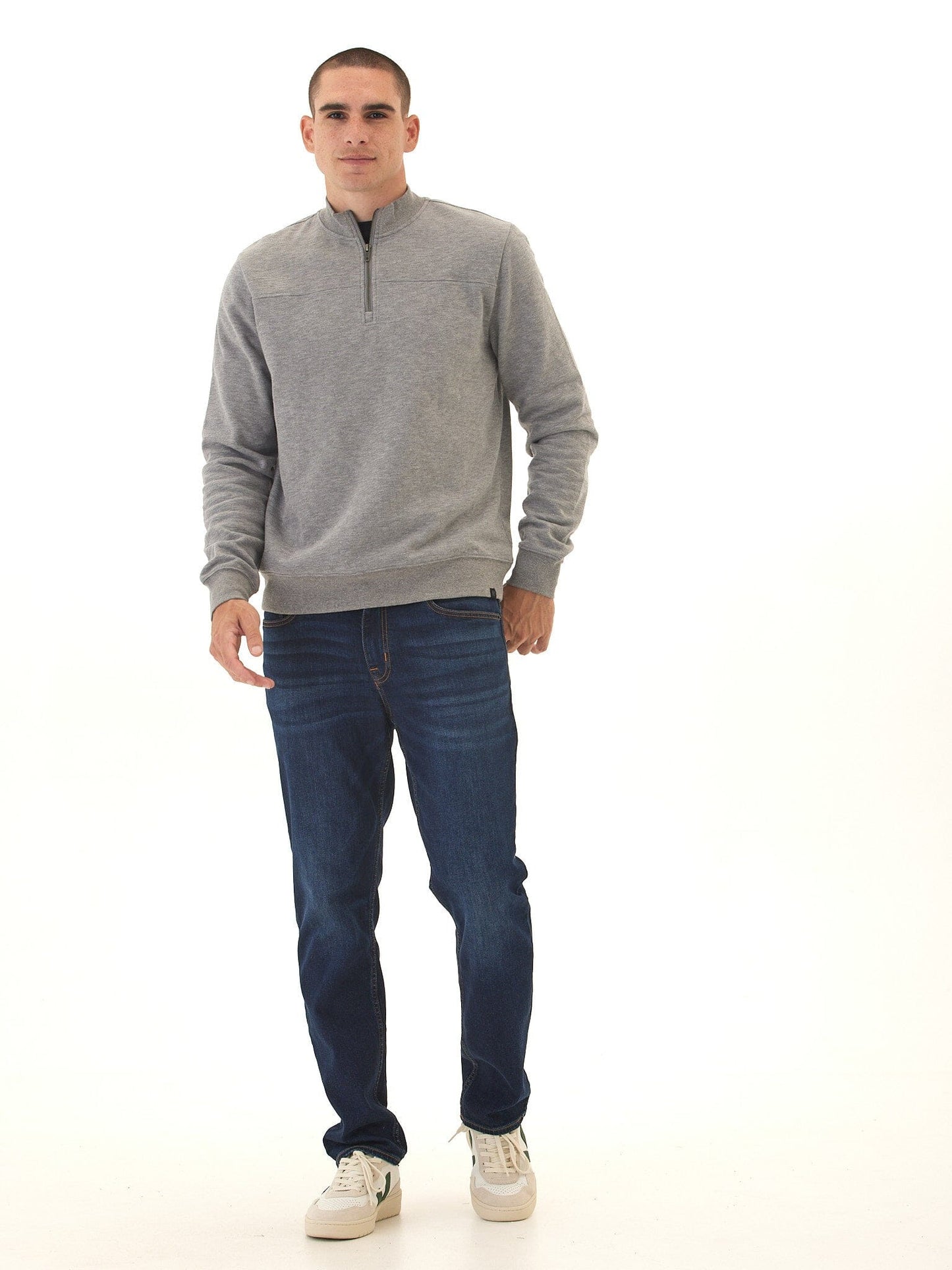Christian Comfort Slub Terry Half Zip Pullover