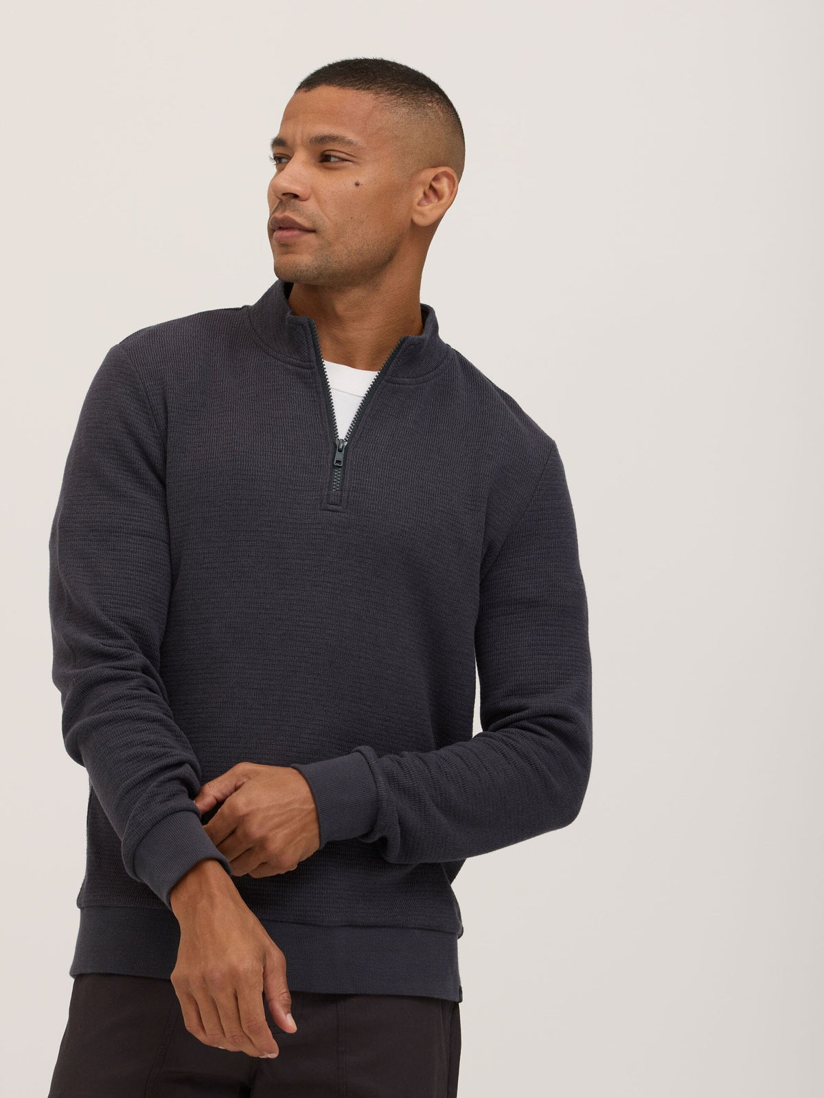 Dan Waffle Knit Quarter Zip
