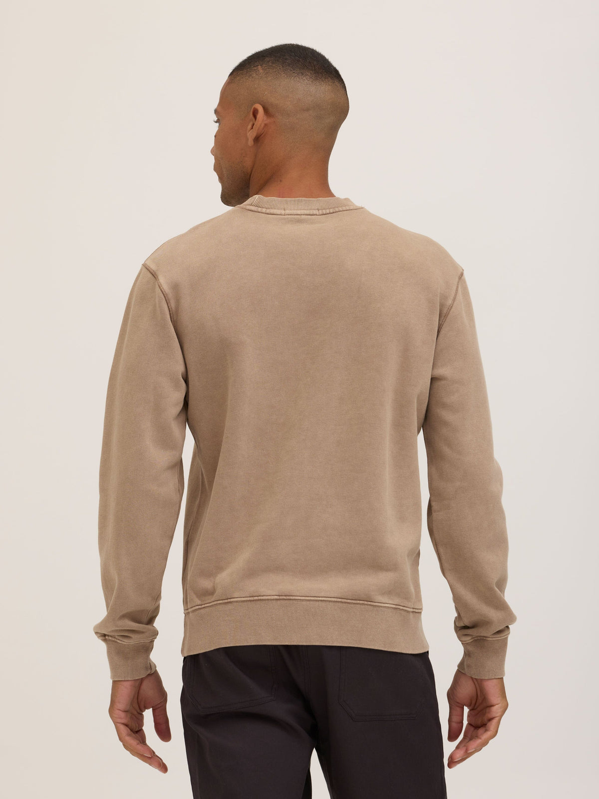 Dallas Mineral Wash Terry Relaxed Crew Pullover