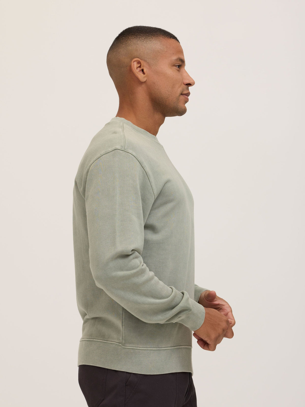 Dallas Mineral Wash Terry Relaxed Crew Pullover