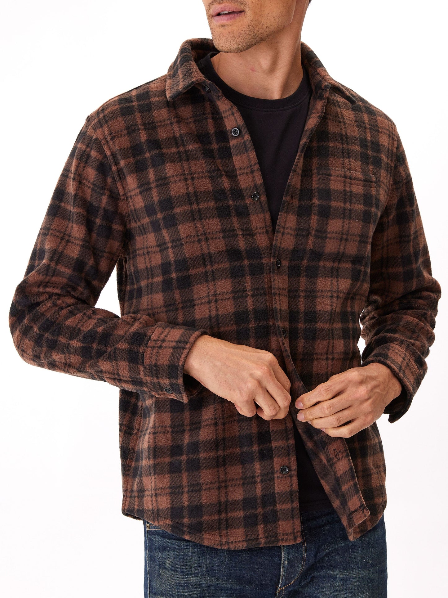 Printed Fleece Shirt