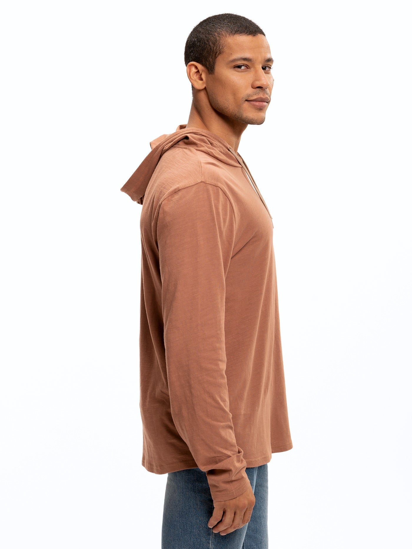 Slub Jersey Pullover Hoodie