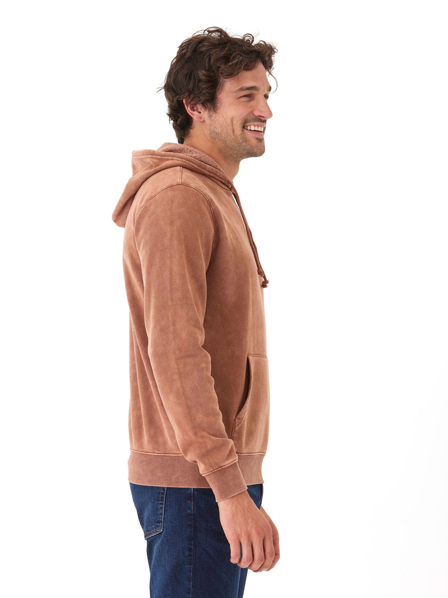 Mineral Wash Pullover Fleece Hoodie