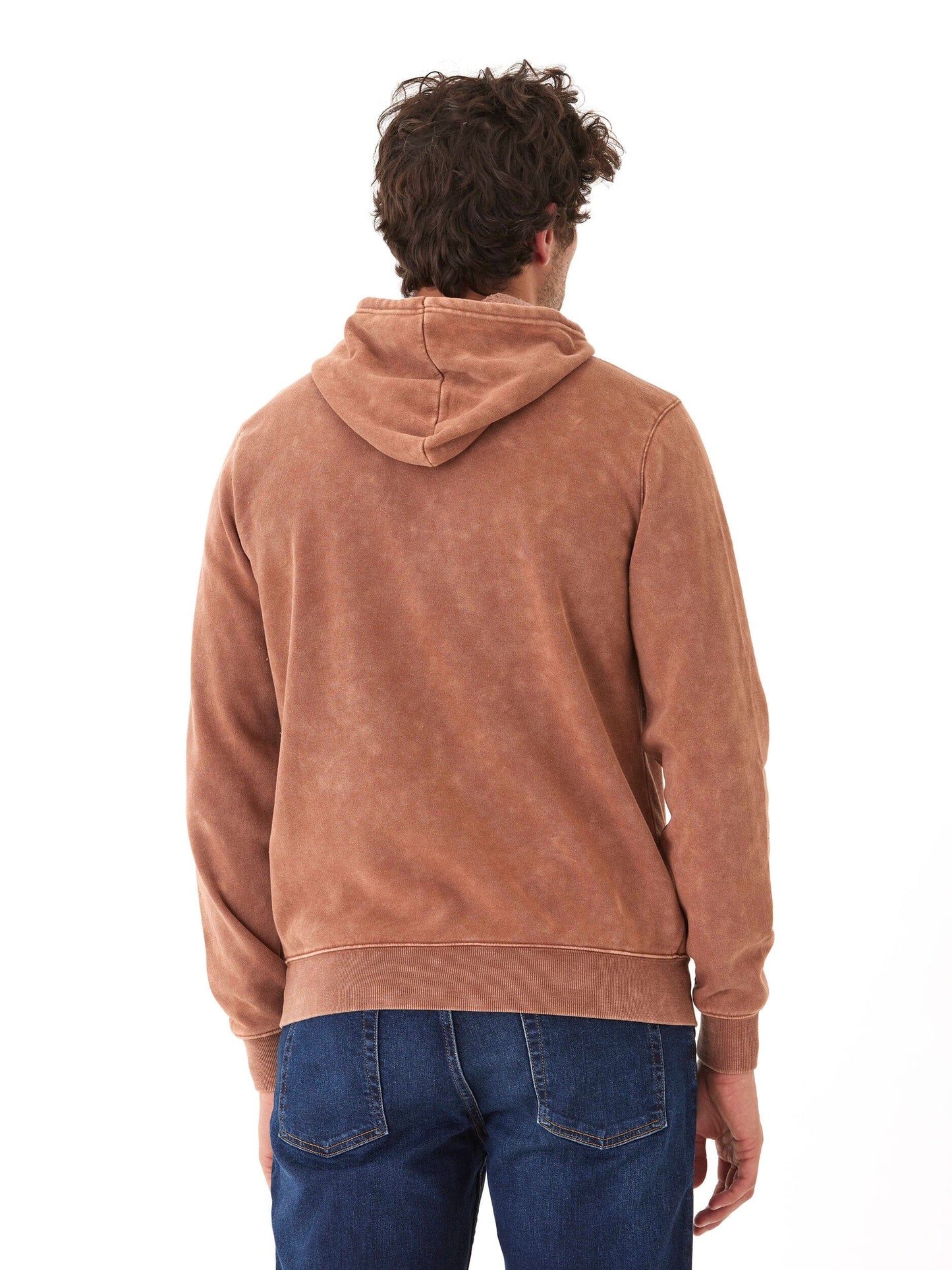 Mineral Wash Pullover Fleece Hoodie