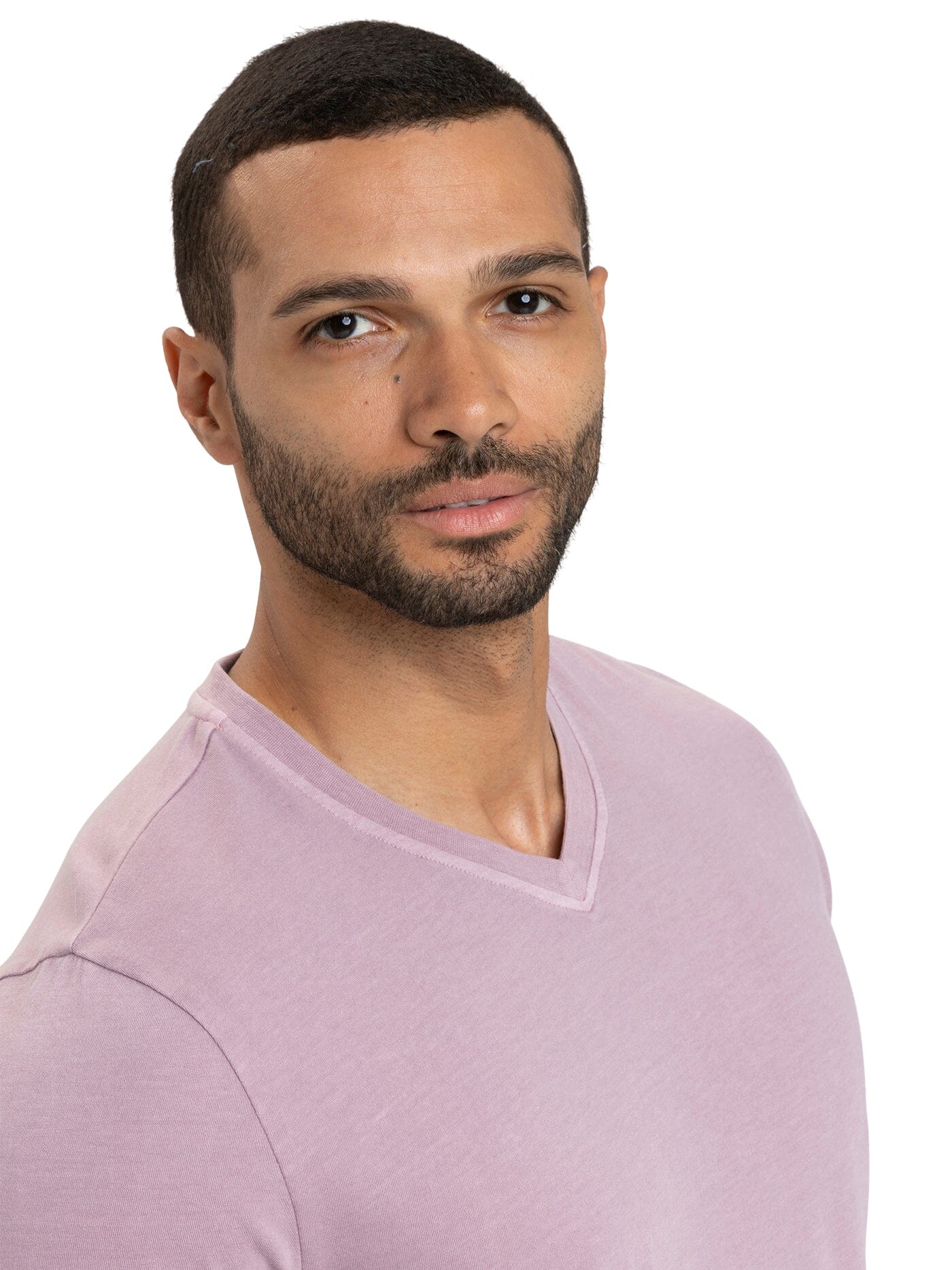 Mineral Wash Jersey V-Neck Tee