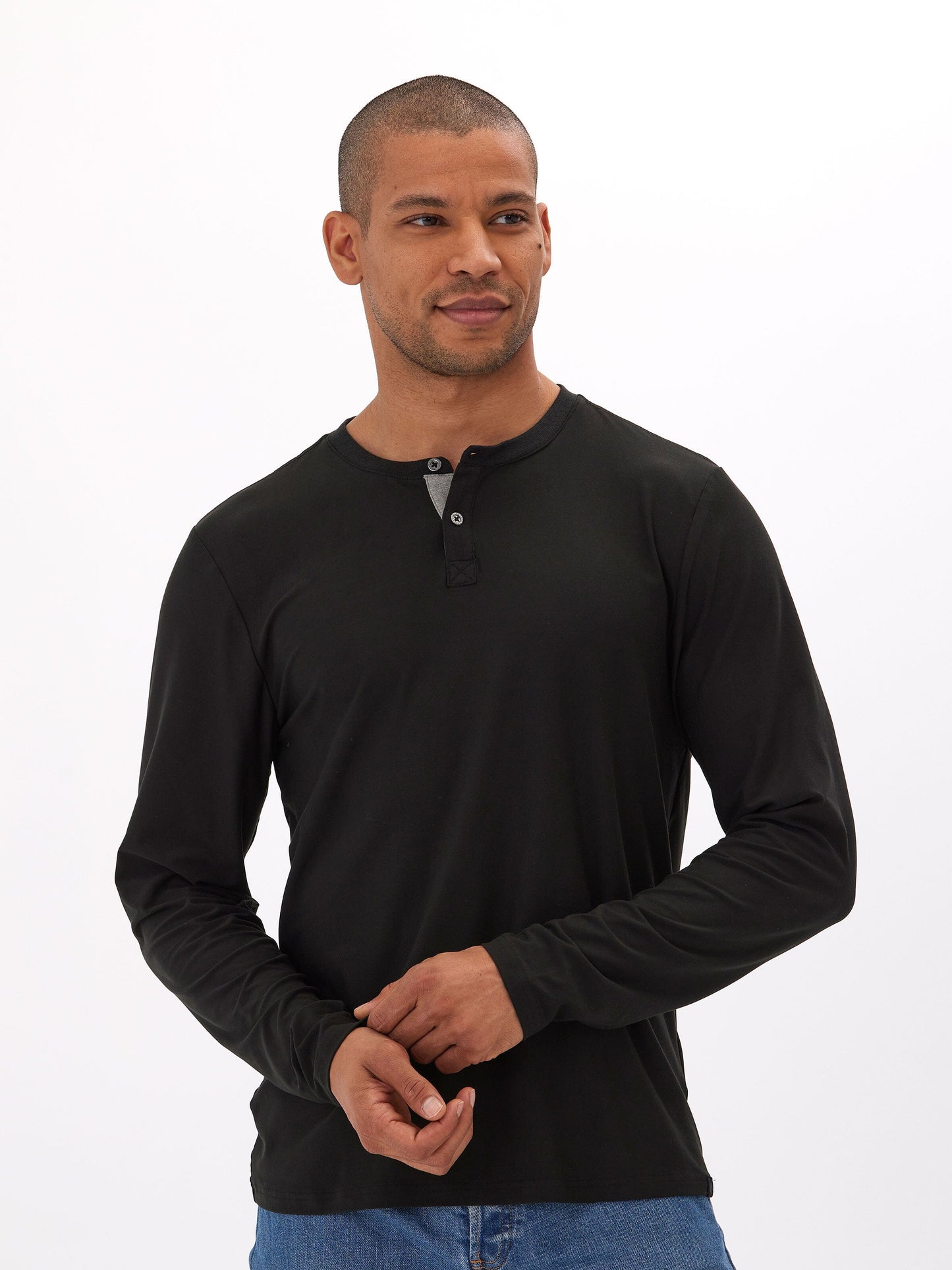 Frederick Luxe Jersey Long Sleeve Henley